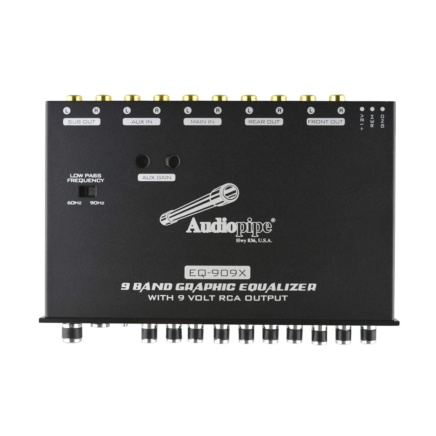Ecualizador Audiopipe 9 Bandas Negro