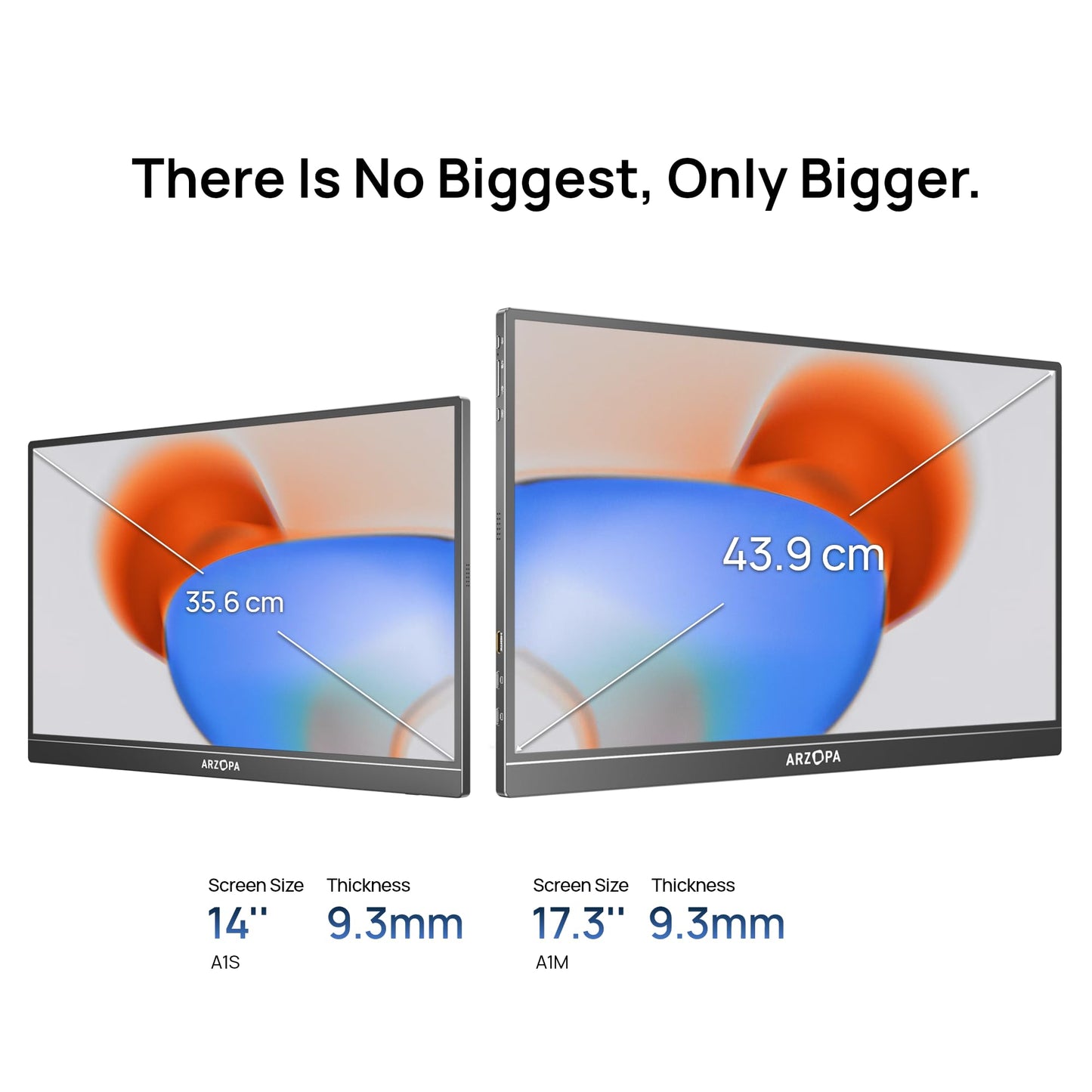 ARZOPA Monitor Portátil 17.3", 1080P FHD 103% sRGB IPS Monitor Portátil Monitor Gaming Soporte Integrado HDMI USB C Pantalla Externa con Altavoces Duales para PC Mac Teléfono Xbox Switch PS5 - A1M