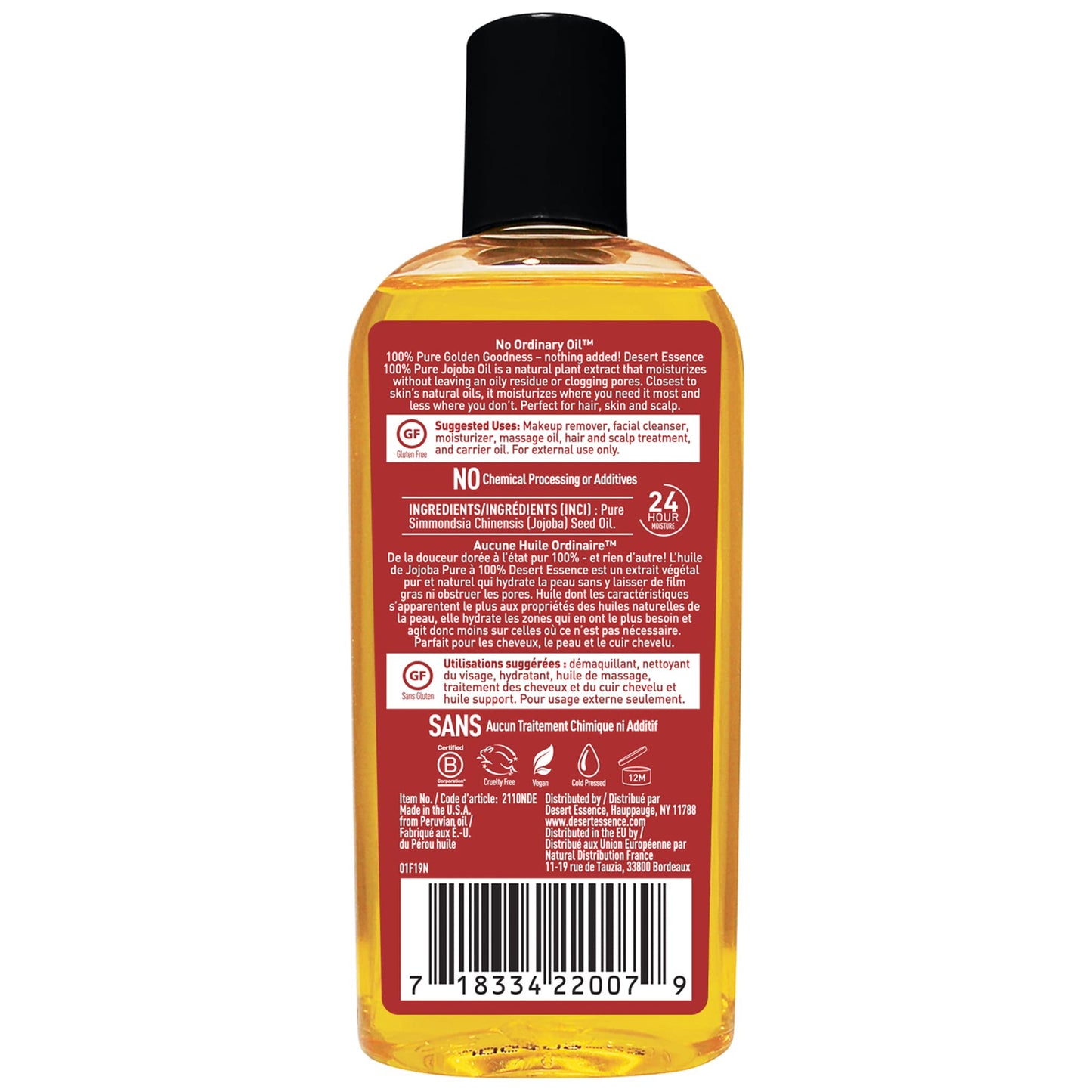 Desert Essence Aceite De Jojoba Organico 118 ml