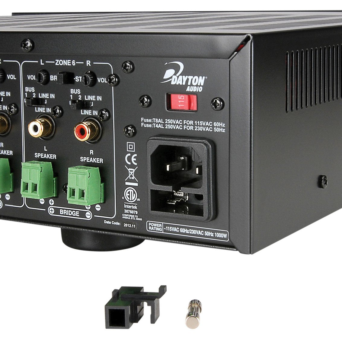 Dayton Audio MA1240a Amplifier Multi-Zone, 12 Channel