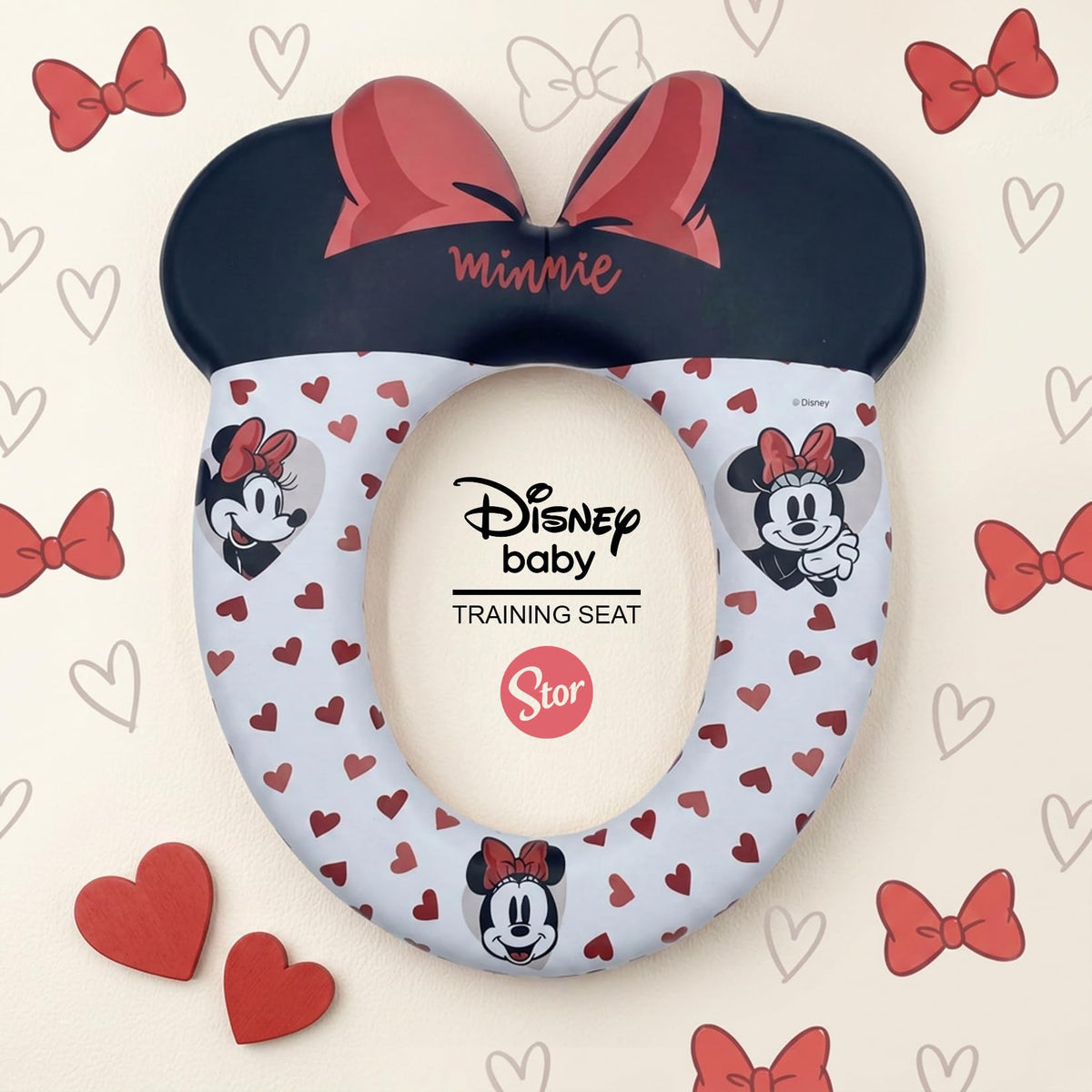 Reductor de Ba?o Infantil Minnie Mouse | Asiento Wc Entrenador | Producto Oficial |coj?n Suave | F?cil de Limpiar | Stor