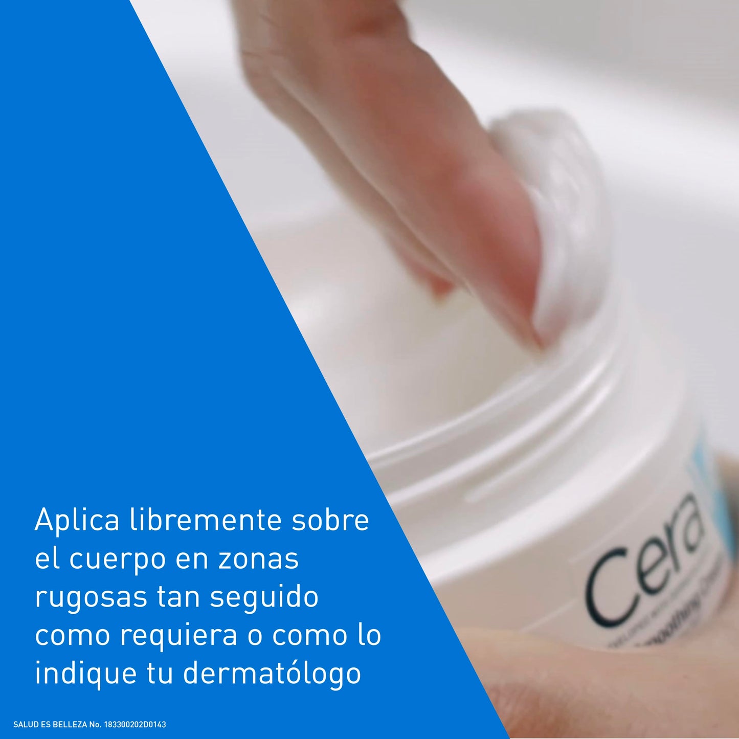 CeraVe Crema Alisadora Anti-Rugosidades con Fórmula Exfoliante para Piel Seca, Áspera y Rugosa 340gr