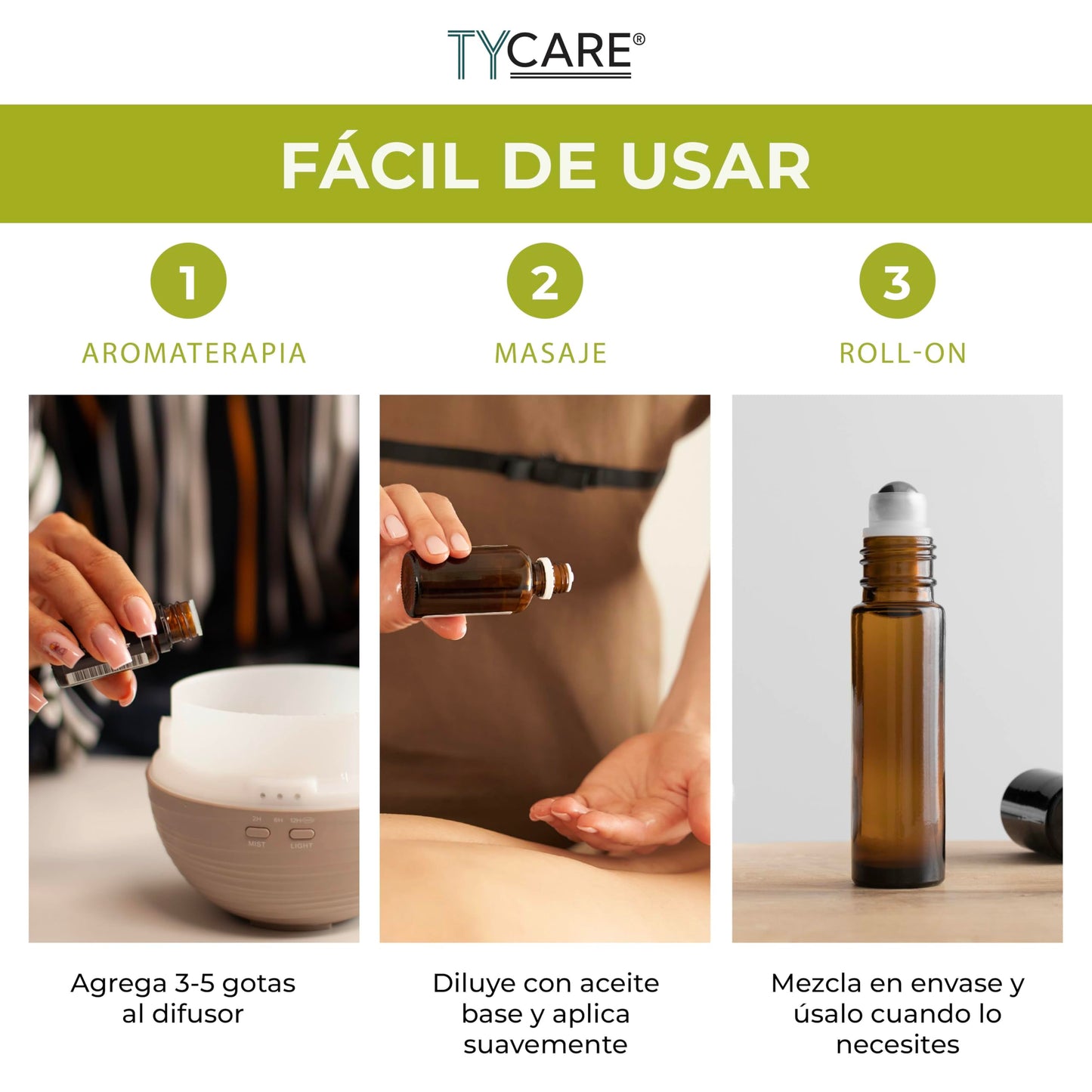 Aceite Esencial TY CARE Bergamota 100% Puro y Natural