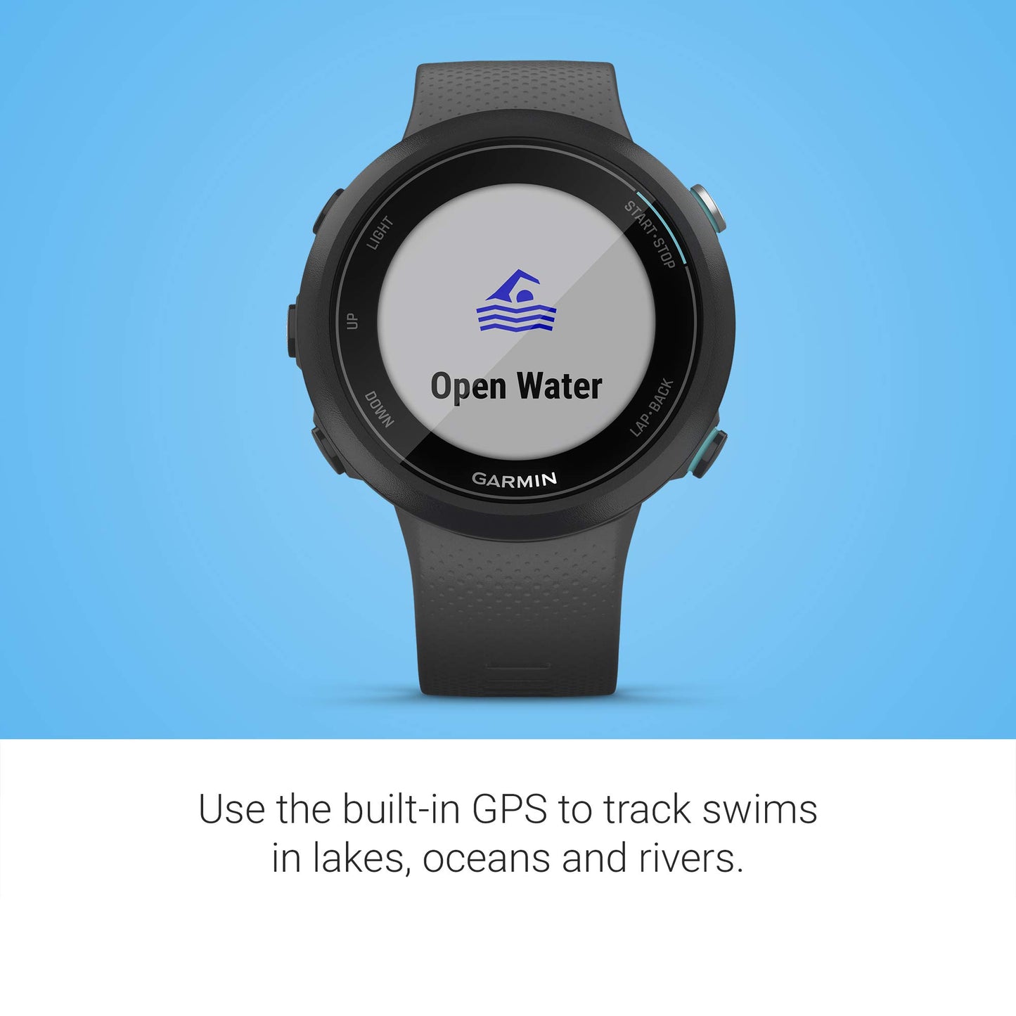 Garmin 010-02247-00 Swim Monitor Swim 2, Color Negro, Pack of/Paquete de 1