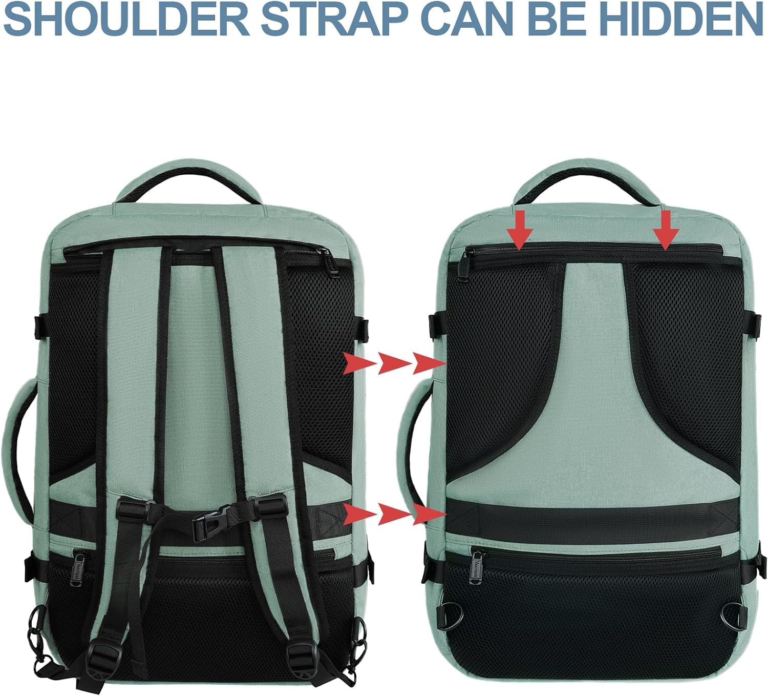 Bolsa de Viaje Vancropak Cian Grande Expandible Resistente al Agua para Hombre y Mujer