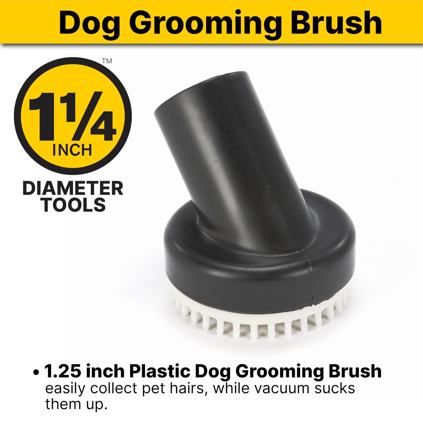 Herramienta de Aseo para Perros Shop-Vac 9190400 cerdas Suaves y aspiración de Mascotas