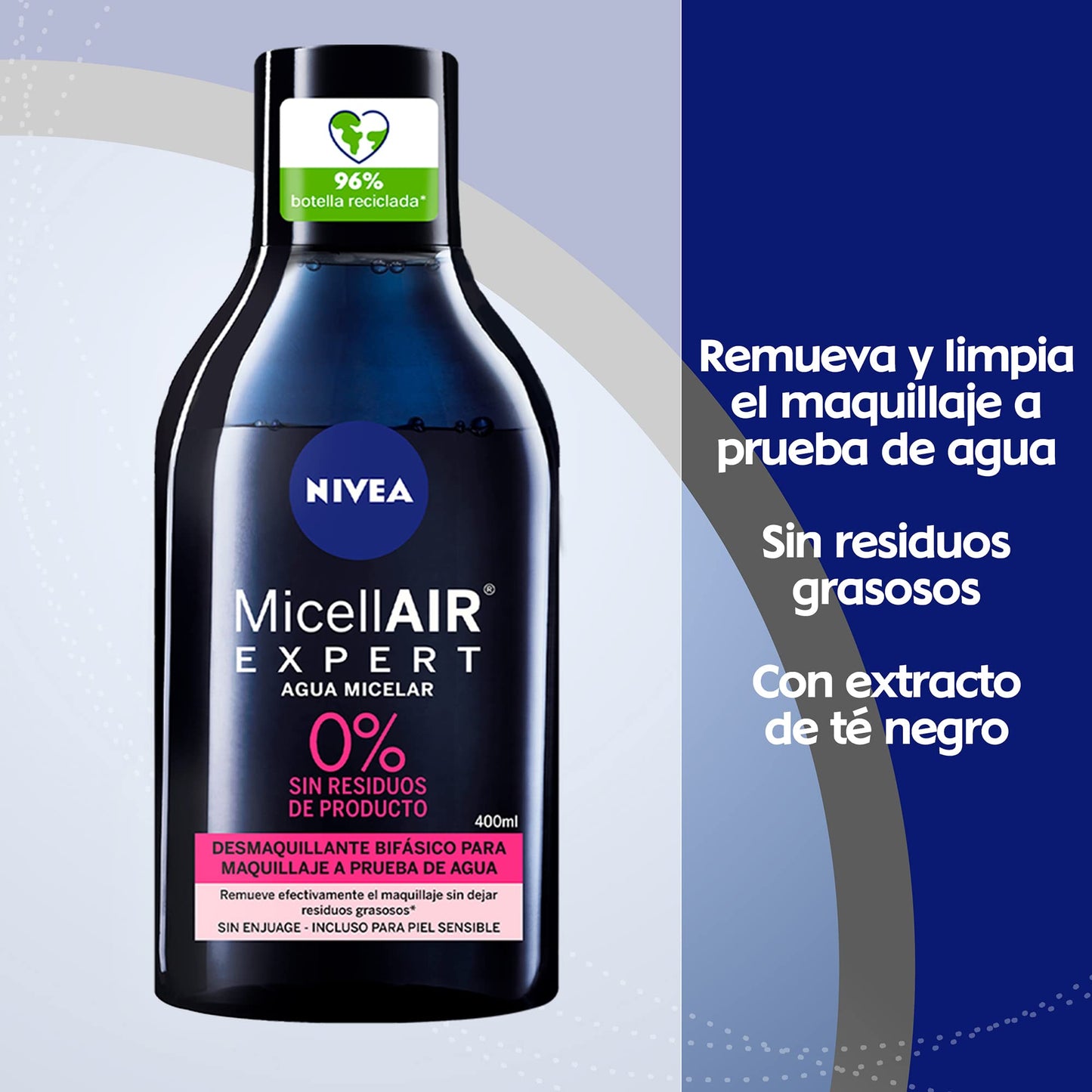 NIVEA SUN Protector Solar Facial Control De Brillo (50 ml), con Efecto Matificante de Larga Duración + Agua Micelar Desmaquillante Todo en uno (400 ml)