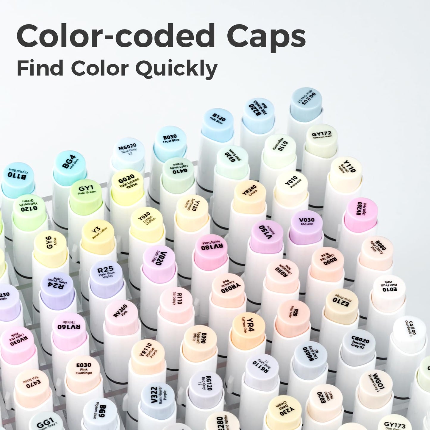 Ohuhu - Marcadores a base de alcohol - 96 colores pastel de Honolulu Sweetness + Blossoming - Marcadores de alcohol de doble punta para artistas adultos para ilustrar y colorar - Pincel y cincel - Tinta recargable