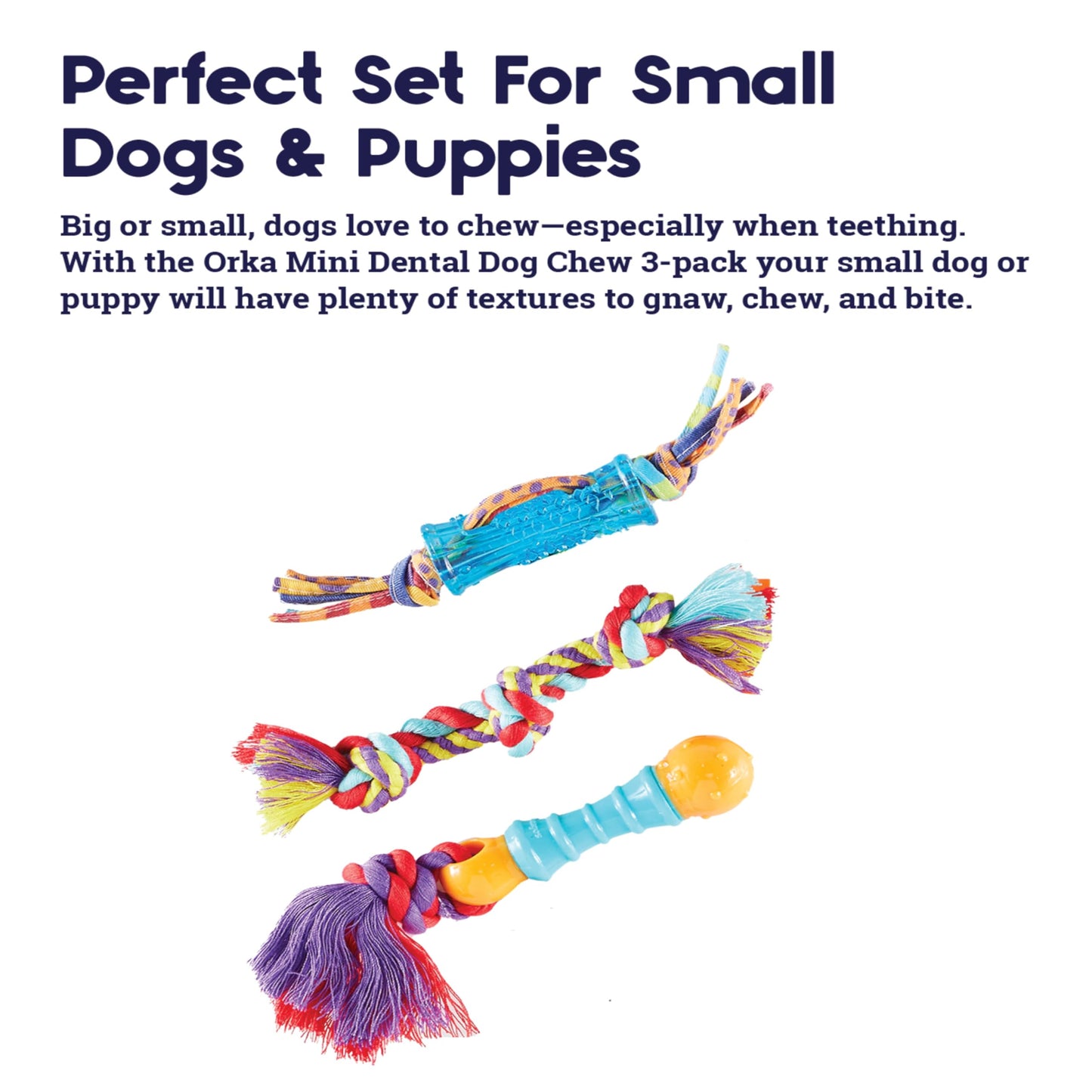 Pack de Juguetes Dentales para Mascotas Petstages Mini