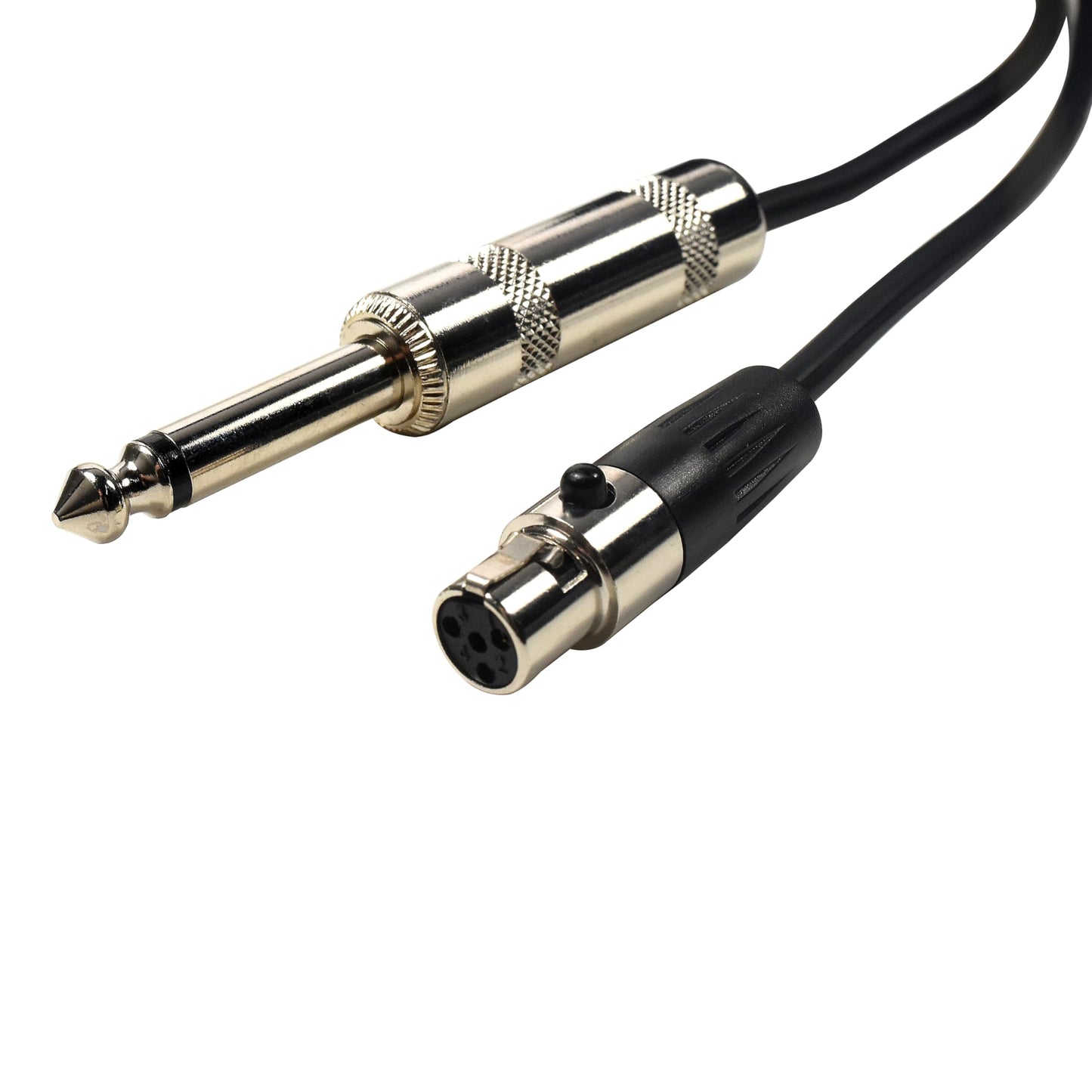 Cable de Instrumento HQRP Negro de 2 Pies Compatible con Sistemas Inalámbricos Shure