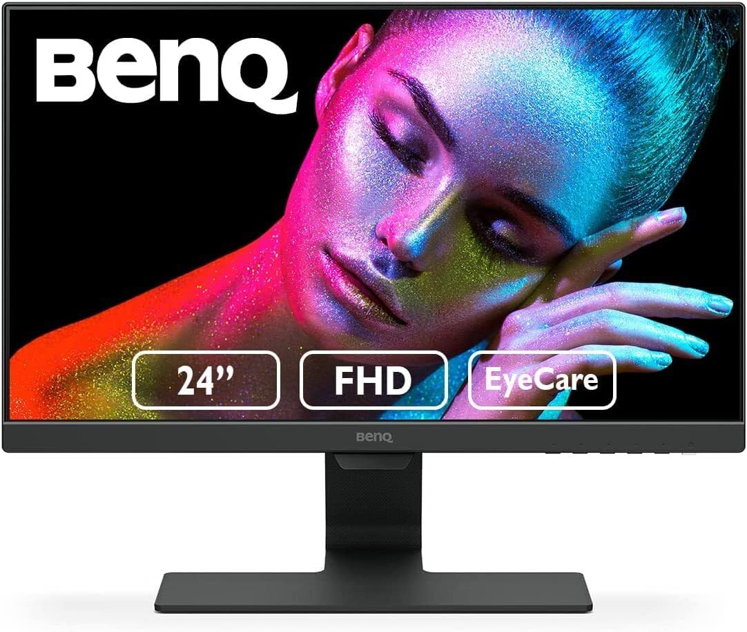 BenQ GW2480 Monitor LED, Eye-Care Tech, FHD 1080p, HDMI, Negro, 24 pulgadas