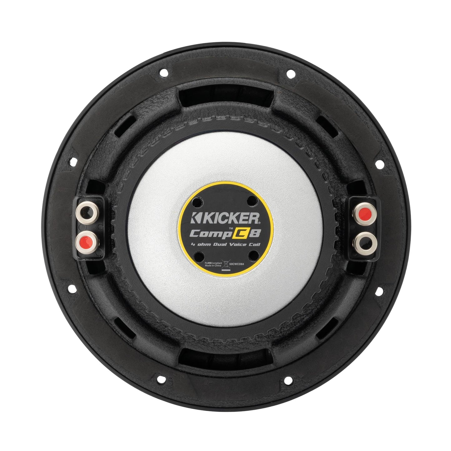 KICKER 50CWCD84 CompC subwoofer de 8" (20cm), DVC, 4ohm, cumple con RoHS