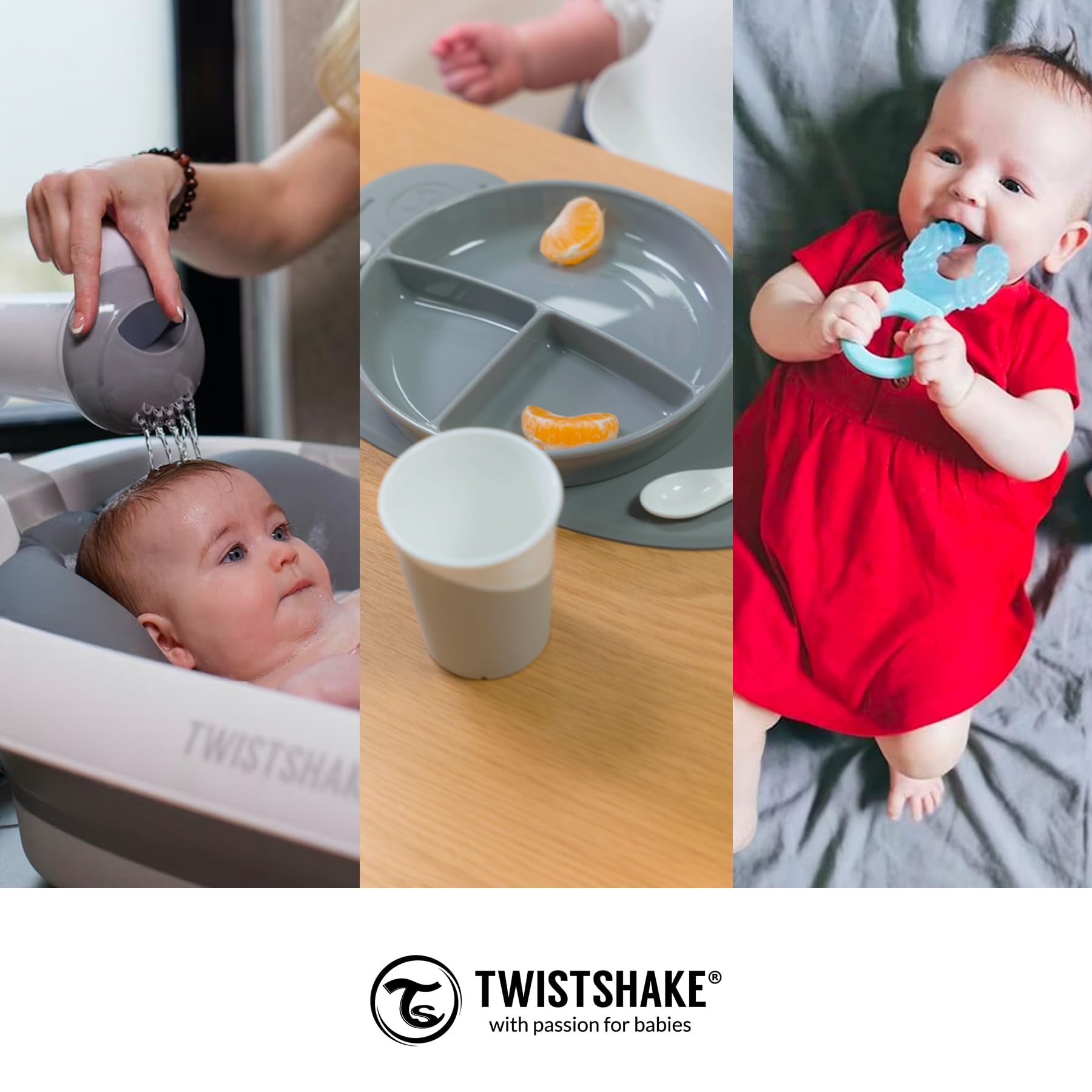 Juego de 2 Tetinas de Silicona Anticólicos Twistshake Transparente para Bebés Mayores de 4 Meses