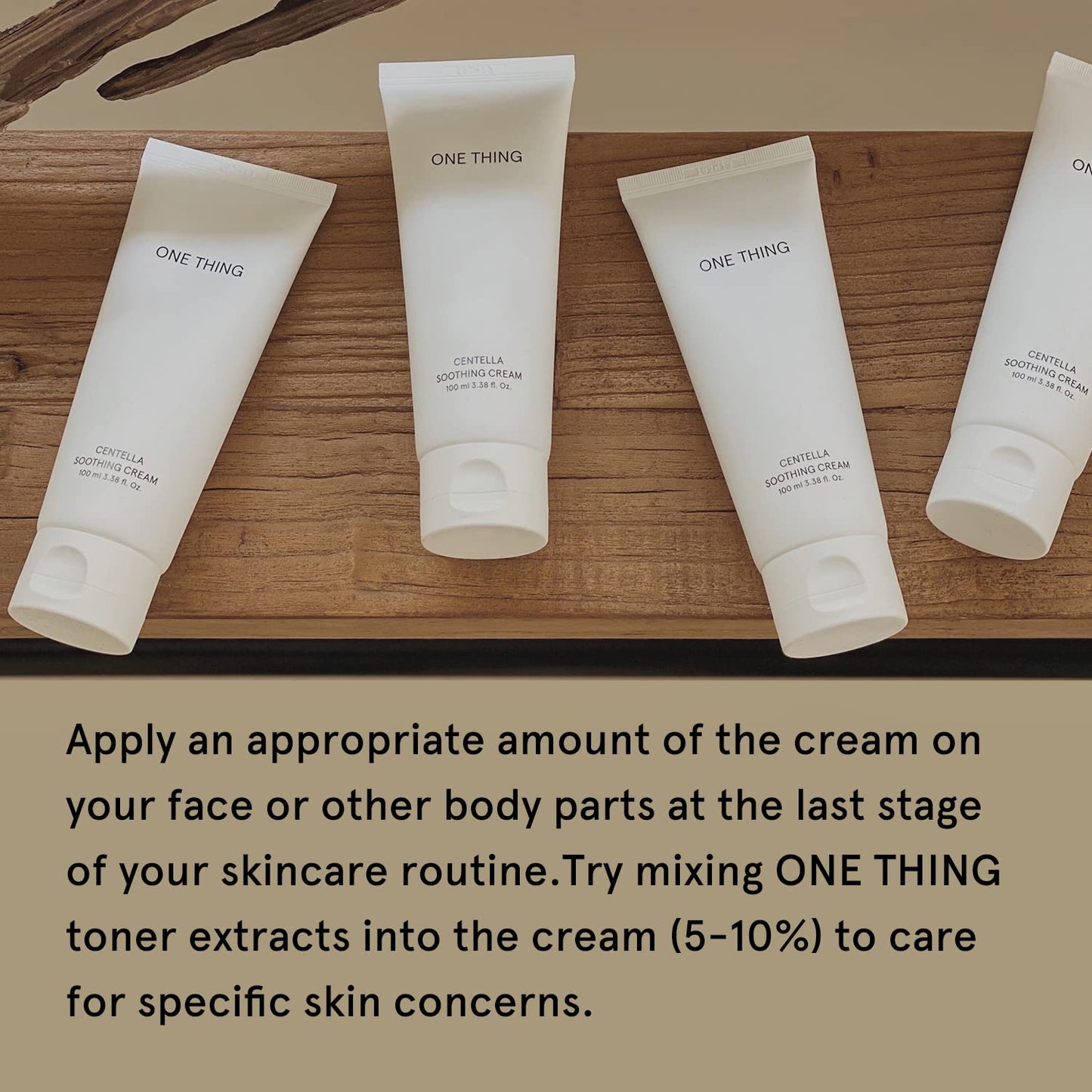 ONE THING Centella Crema calmante 3.38 fl. oz. | Hidratante facial hidratante vegano para todo tipo de piel | Cuidado de la piel coreano