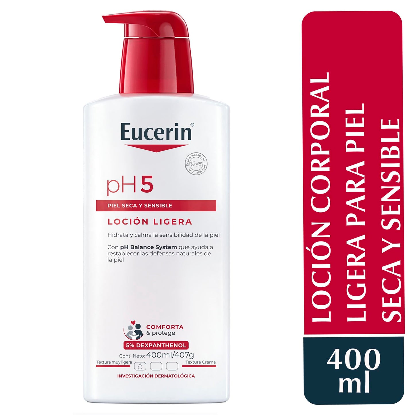 Eucerin Ph5 Loción Corporal Ligera para Piel Sensible o Seca 400ml