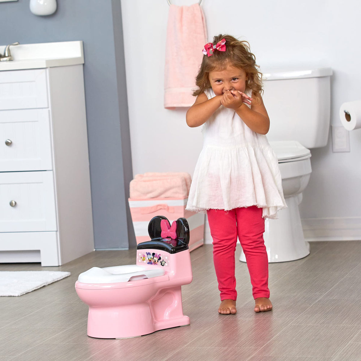 The First Years Minnie Mouse Imaginaction - Orinal y asiento de entrenamiento, color rosa