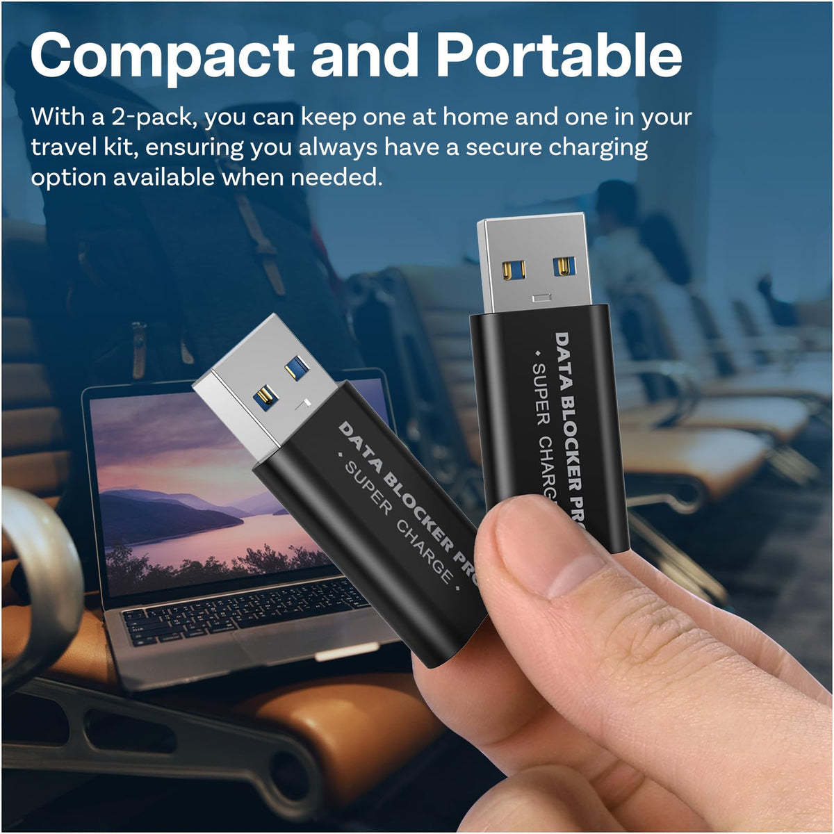 Bloqueador de Datos USB MMOBIEL Negro con Protección Contra Juice Jacking