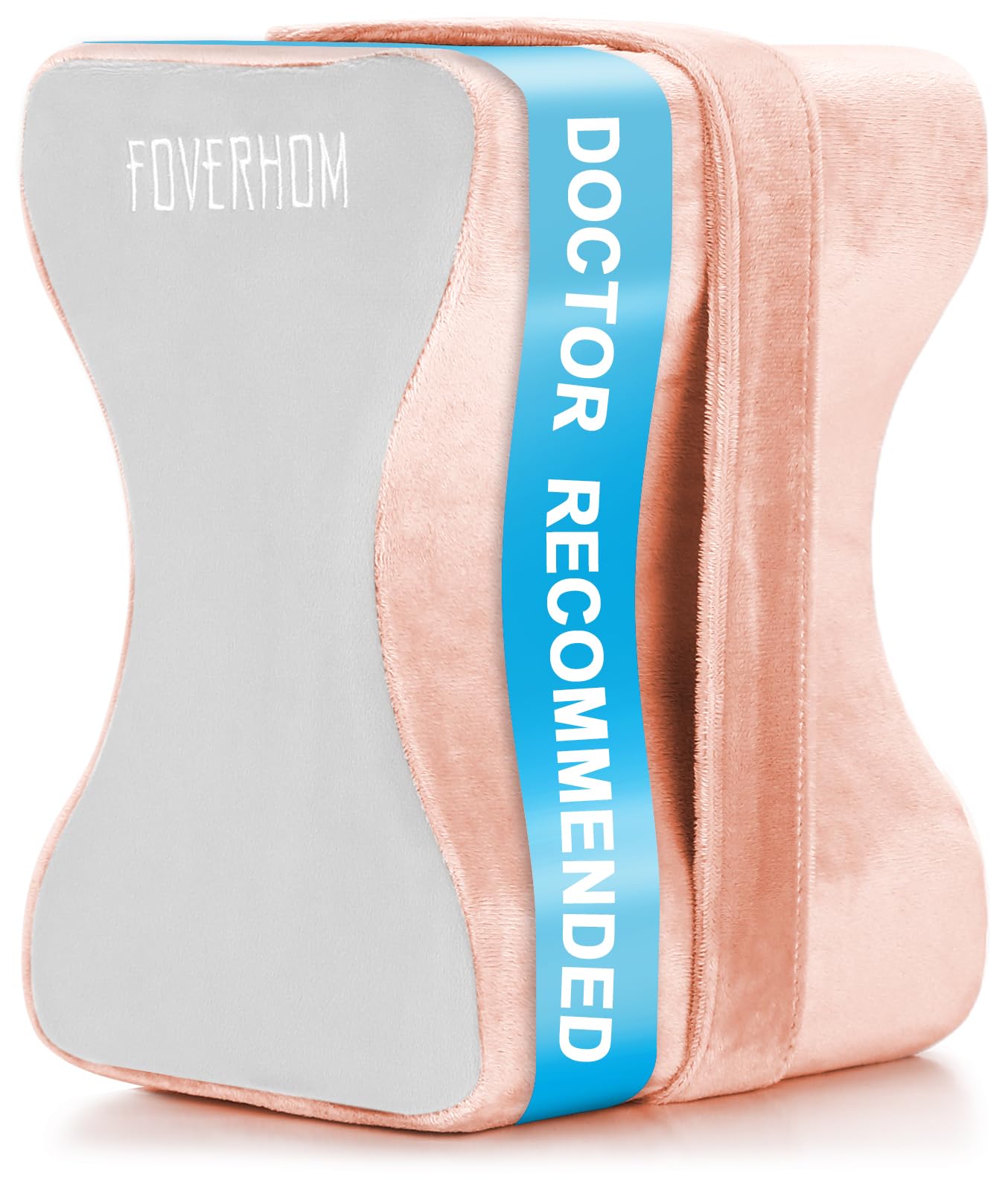 foverhom Almohada de Rodilla Ortopédica de Espuma Viscoelástica para Aliviar la Ciática,Almohada para la Pierna Dolor de Espalda, Embarazo, Dolor de Piernas, Dolor de Cadera y Alivio de Ciática