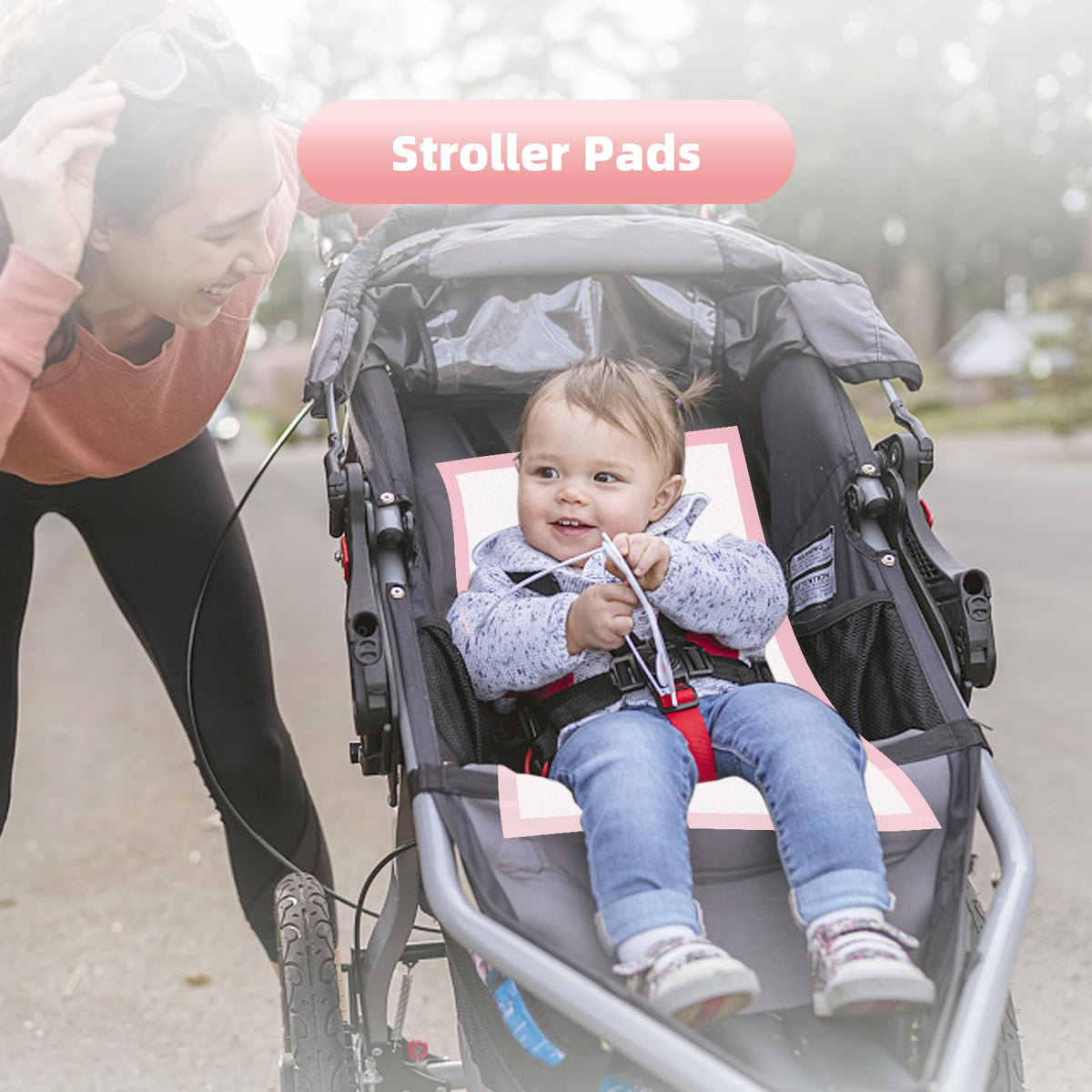 Nihao Honey Baby - Cambiadores desechables para bebé, 100 unidades, forro portátil para cambiador de pañales, almohadilla impermeable para bebé, transpirable, tela suave no tejida, absorción rápida