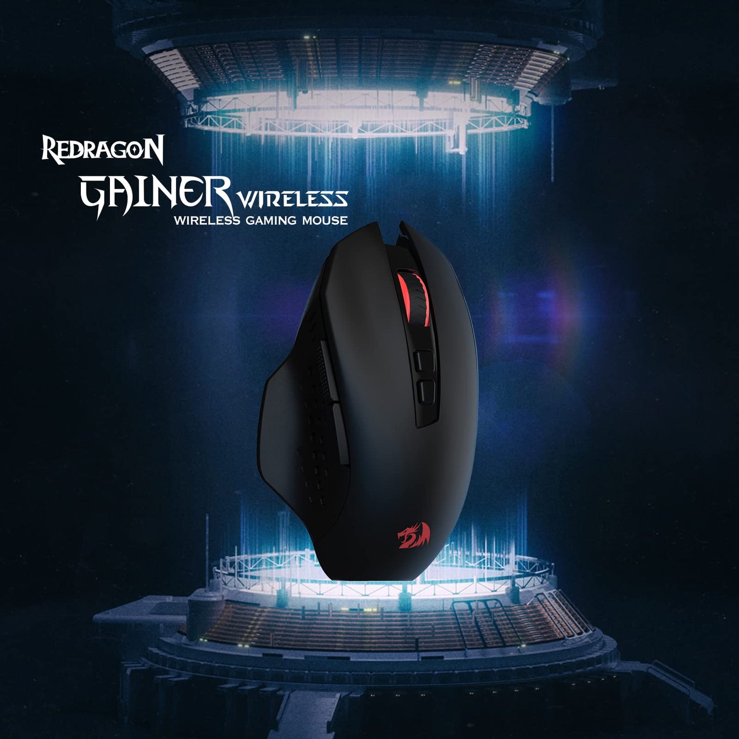 Mouse para Juegos Redragon M656 Gainer Rojo con 4000 dpi y 7 Botones para Hombre