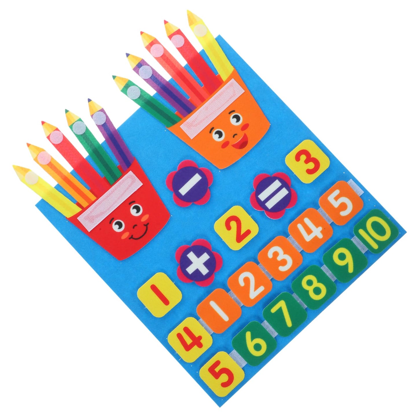 HOOTNEE Educativo De Matemáticas para Niño Niña Juguete De Adición y Sustracción Fieltro para Preescolar para Aprendizaje Cognitivo y Reconocimiento De Números