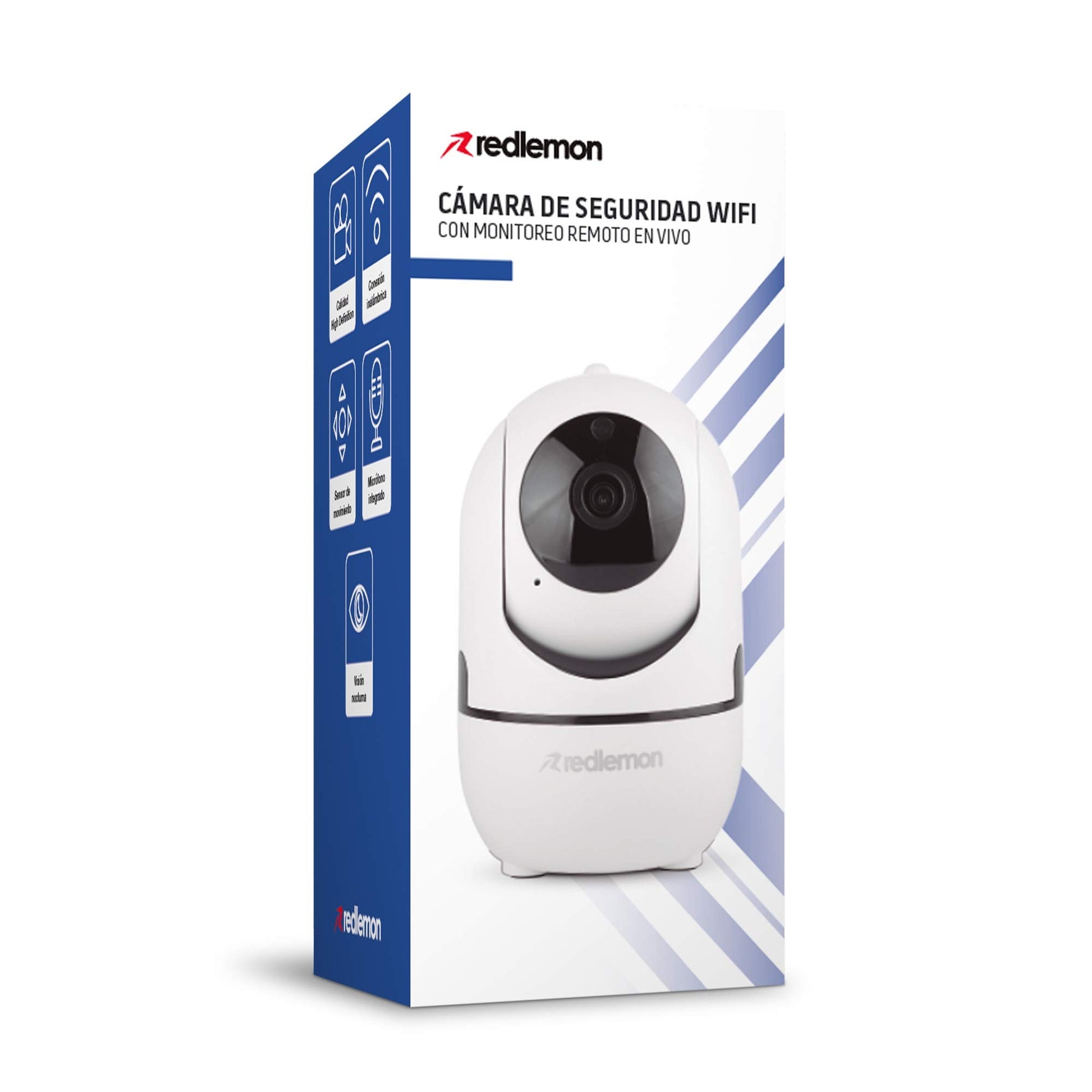 Cámara de Seguridad WiFi HD Redlemon 360° con Visión Nocturna y Detección de Movimiento para Bebé