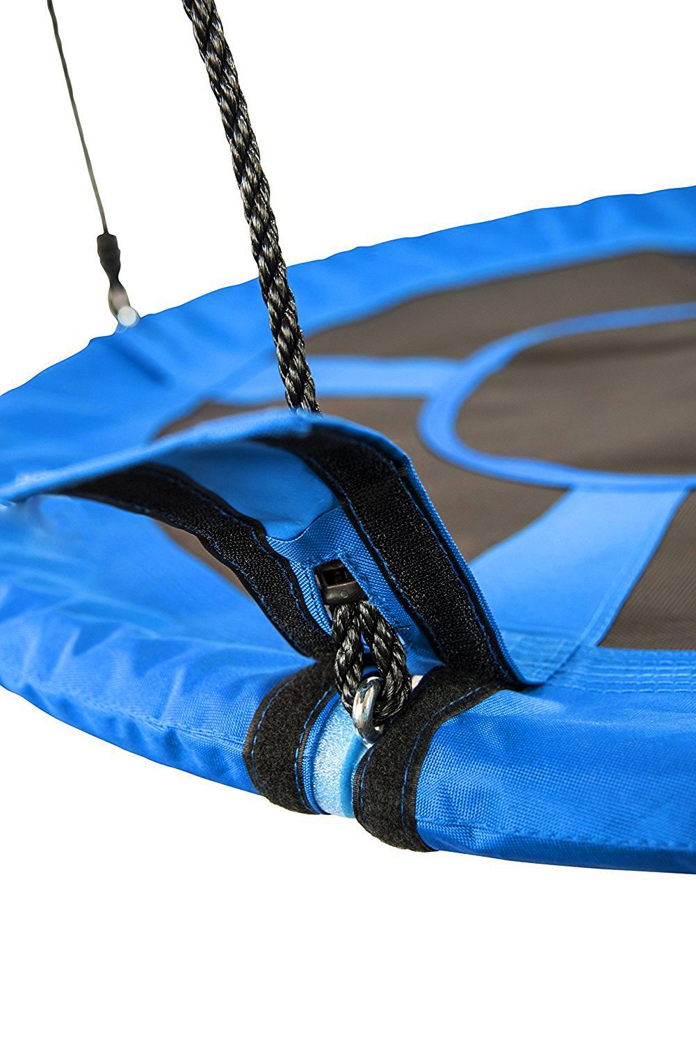 Disc - Juego de asiento de cuerda gigante para colgar en árbol, resistente, fácil de configurar para niños, adultos, exteriores, patio, jardín, 40 pulgadas/24 pulgadas