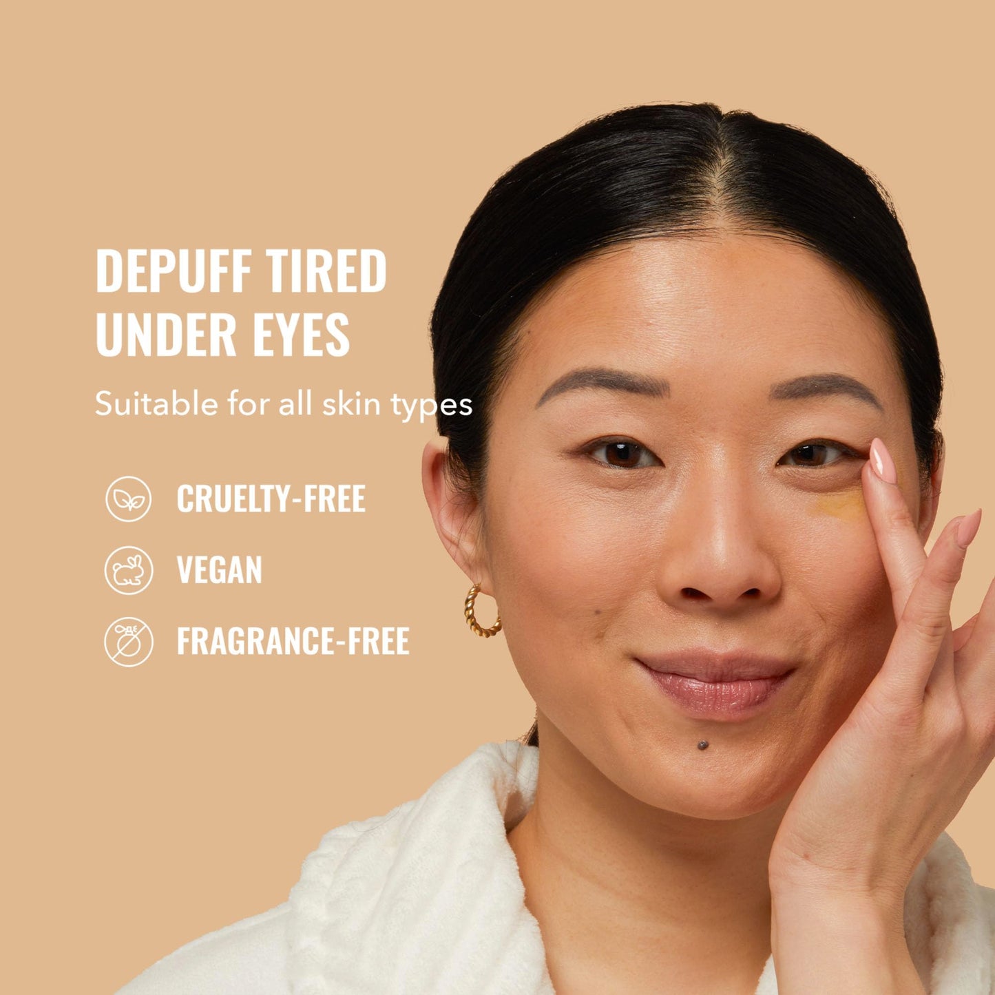 Good Molecules - Gel para ojos Yerba Mate Wake Up, 15 ml/.5 oz, yerba mate y cafeína para minimizar la hinchazón, los ojos cansados y la hinchazón, ácido hialurónico para hidratar, rellenar y suavizar, cuidado de la piel para el rostro