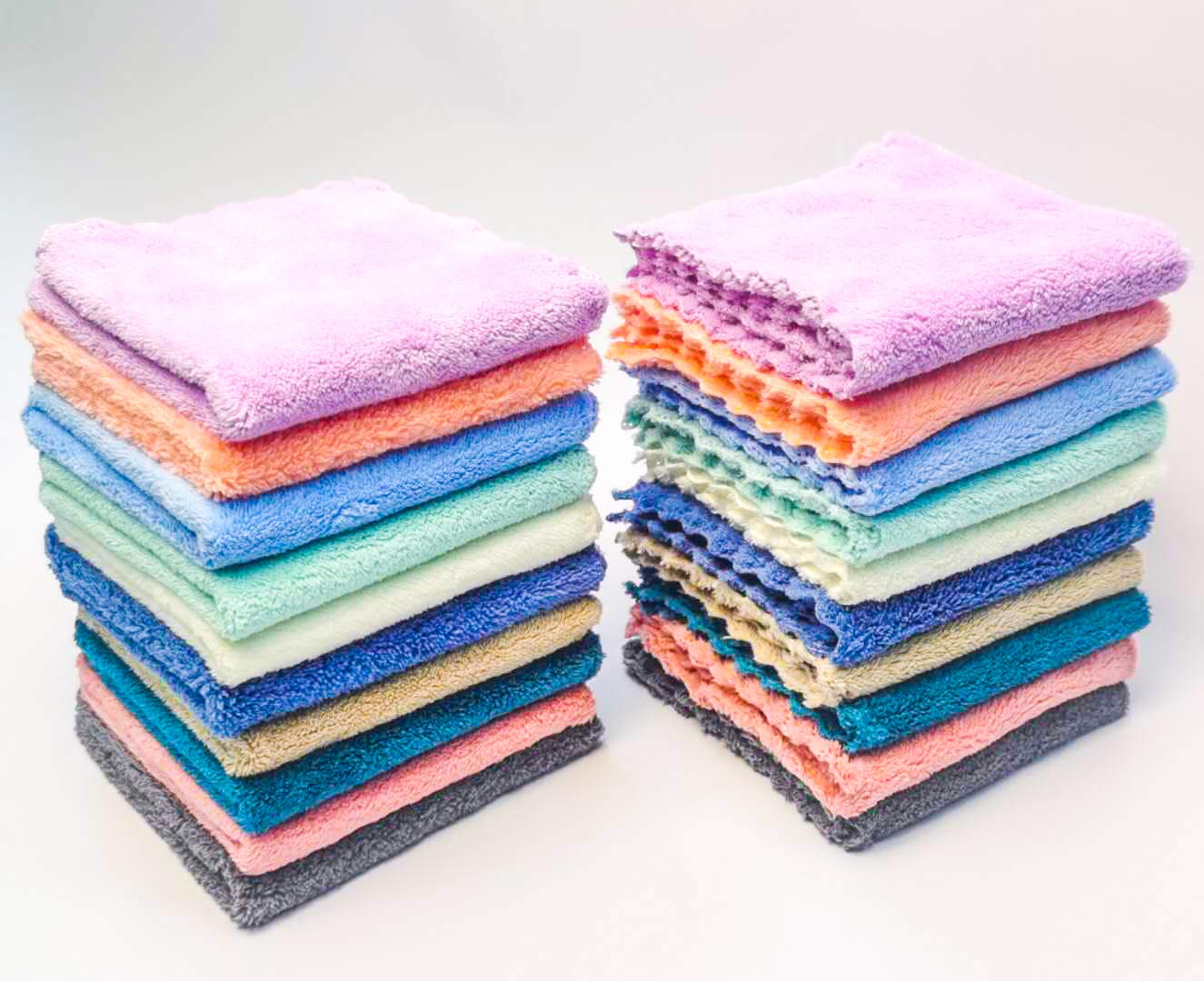 Kyapoo 20 Pack Baby Washcloths Microfiber Coral Fleece Extra Absorbent and Soft for Newborns, Infants and Toddlers
