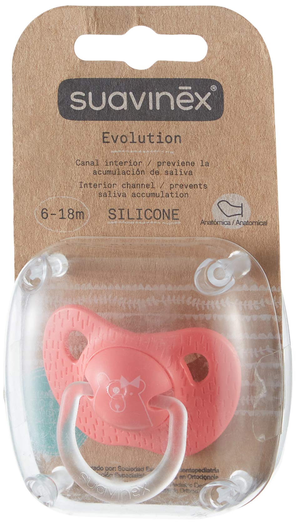 CHUPON ANAT. SILICON 6-18M "MEANINGFUL LIFE" ROSA SUAVINEX