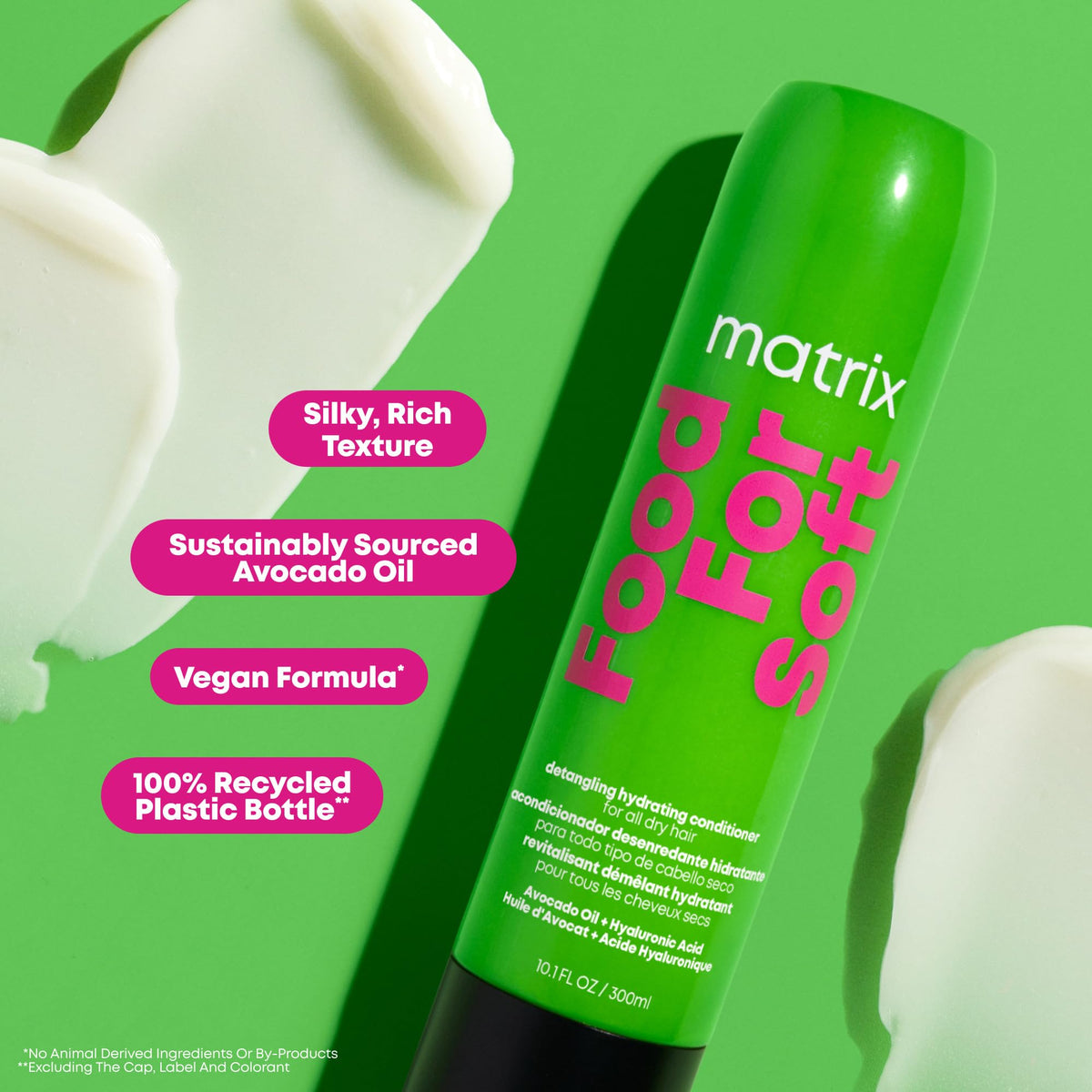 Matrix Food For Soft Acondicionador| Acondicionador hidratante para cabello seco | Hidrata profundamente y aporta suavidad inmediata | Formulado con Ácido Hialurónico + Aceite de Aguacate 300ml