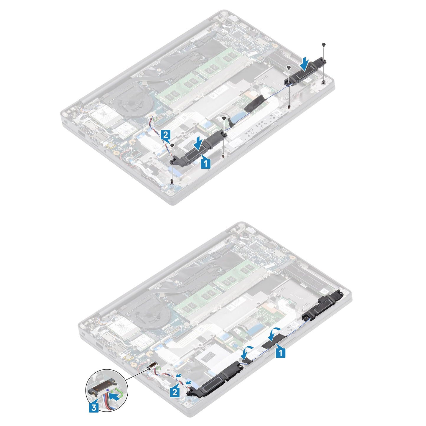 Deal4GO Conjunto de altavoces internos P743W 0P743W PK23000YM00 Reemplazo para Dell Latitude 7400 E7400 2019