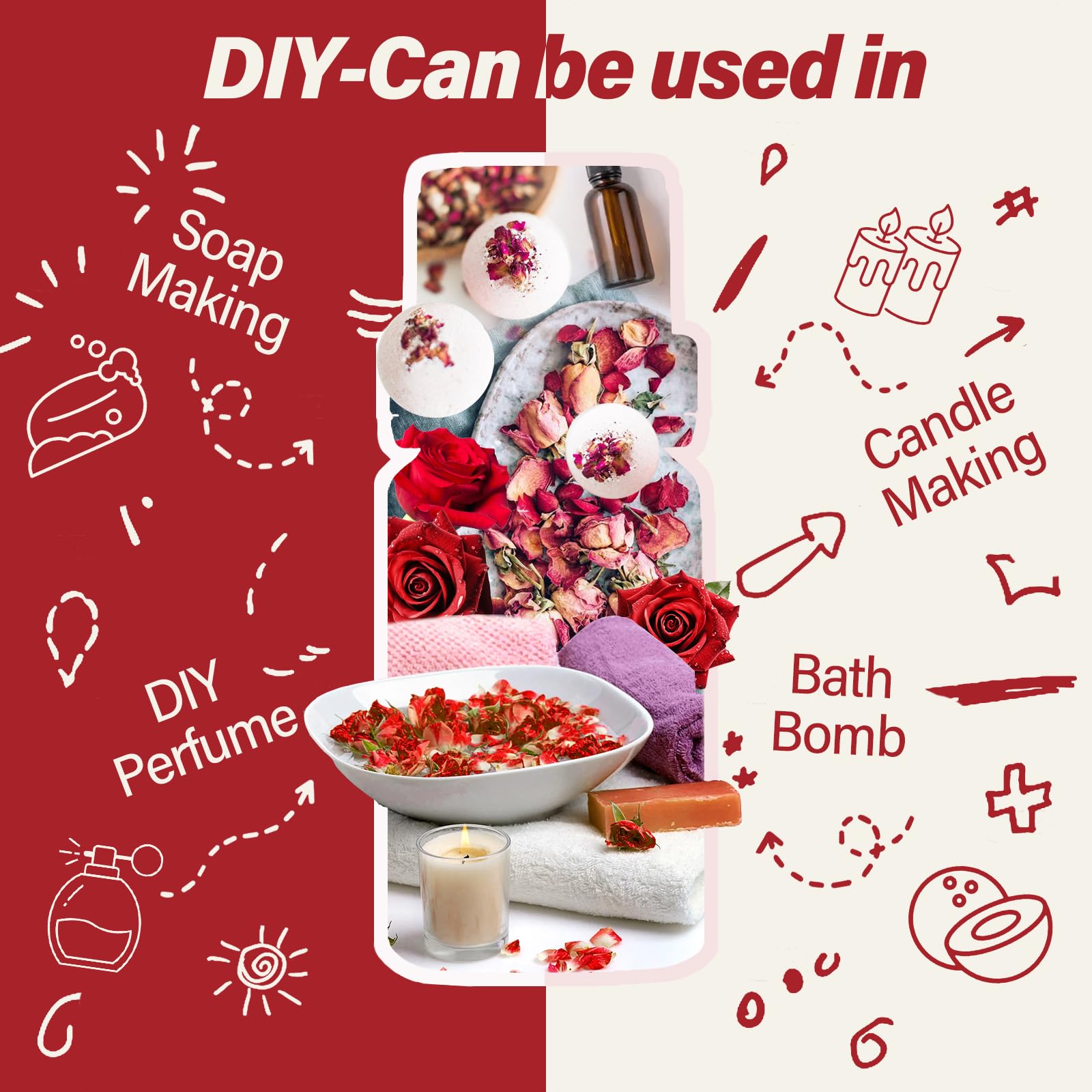 Aceite Esencial 100% Puro Rose Grado Terapéutico 10 ml