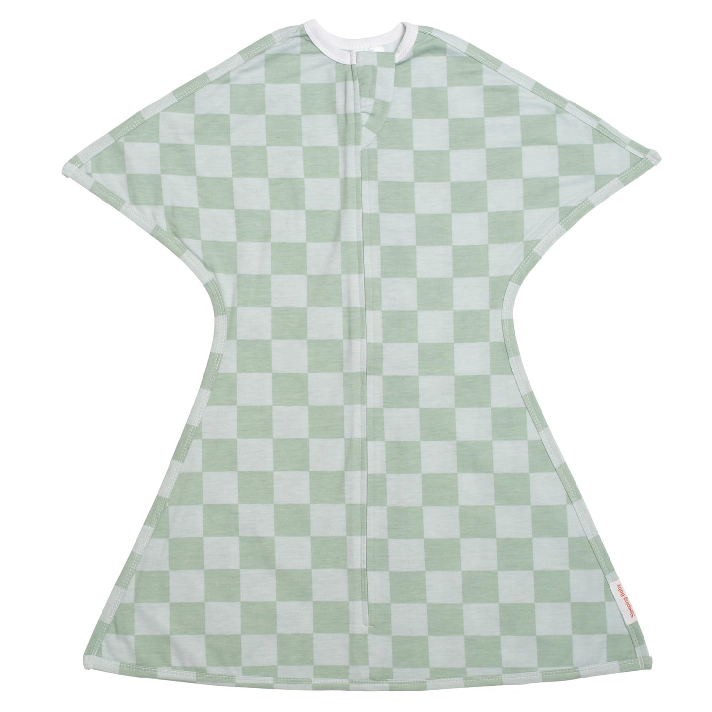SleepingBaby Zipadee-Zip Transition Swaddle - Manta para bebé con cremallera para envolver, cómoda y acogedora - Manta portátil espaciosa para cambios de pañal fáciles - Verde mar/Azul, Pequeño (4-8