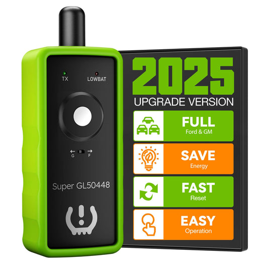 Herramienta de Reinicio TPMS VXDAS Super GL50448 para GM y Ford con Botón de Interruptor de Modelo, Sensor de Presión de Neumáticos para Buick, Cadillac, Chevrolet, GMC