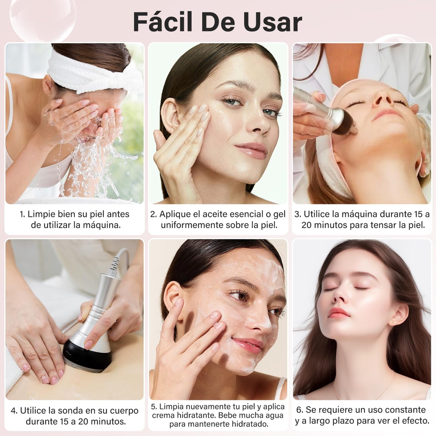 Máquina de Cavitación 9 En 1, Dispositivo de Radiofrecuencia de Cavitación 40K, Máquina de Belleza y Estiramiento de La Piel de Todo El Cuerpo, Máquina Multifuncional de Eliminación de Celulitis