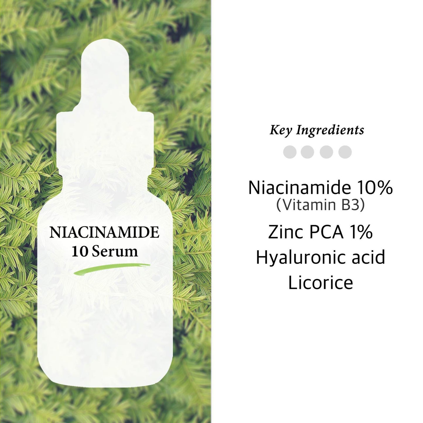 Cos De BAHA 10% Niacinamide Serum 1oz with Zinc 1% & Hyaluronic Acid & Allantoin for Facial - Dark Spot Corrector for Face + Pore Reducer Fade Cream +