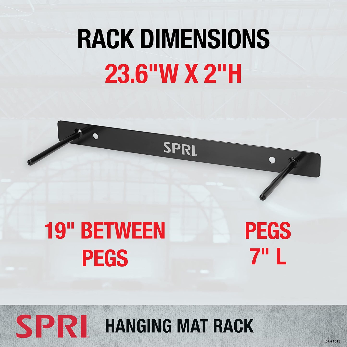 Rack para Esteras de Ejercicio SPRI Montado en la Pared