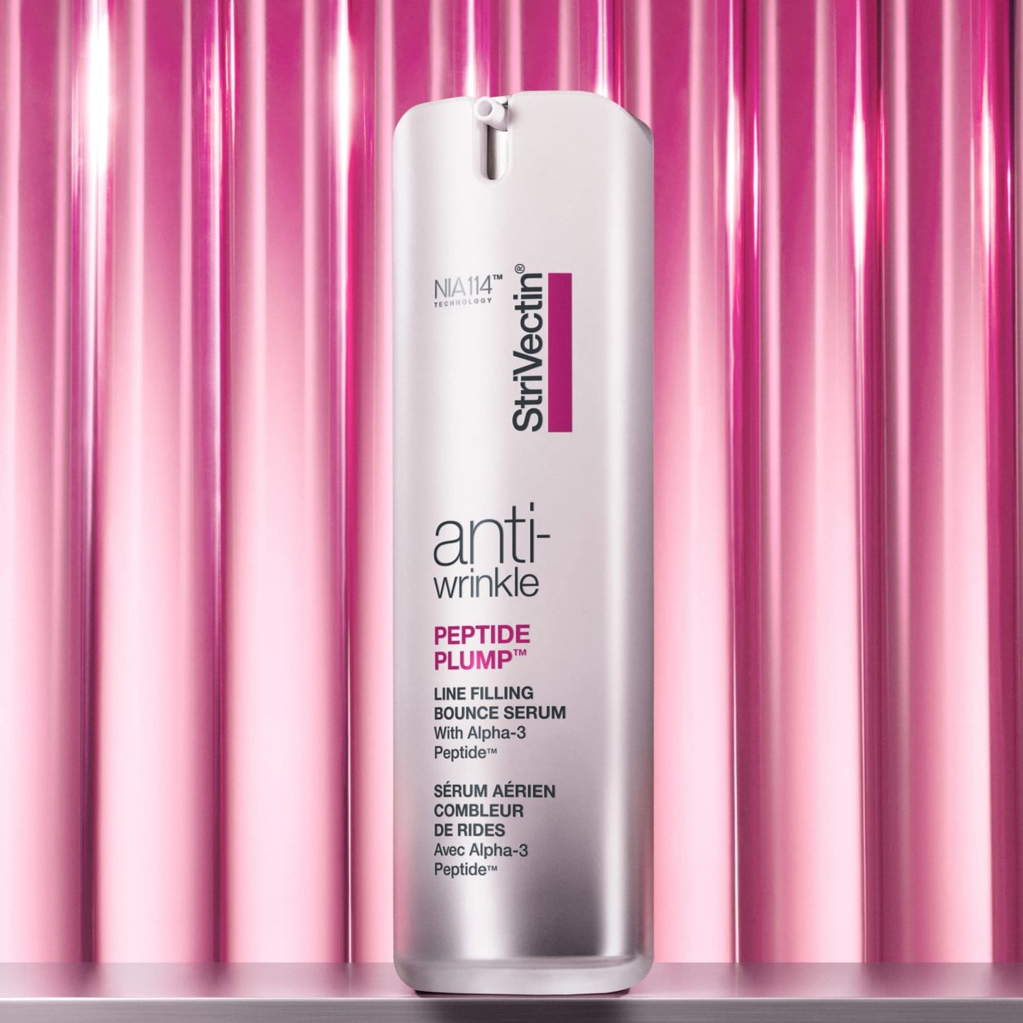Serum with Anti-Wrinkle Peptides for Women - Firms and Plumps Skin - 1 oz