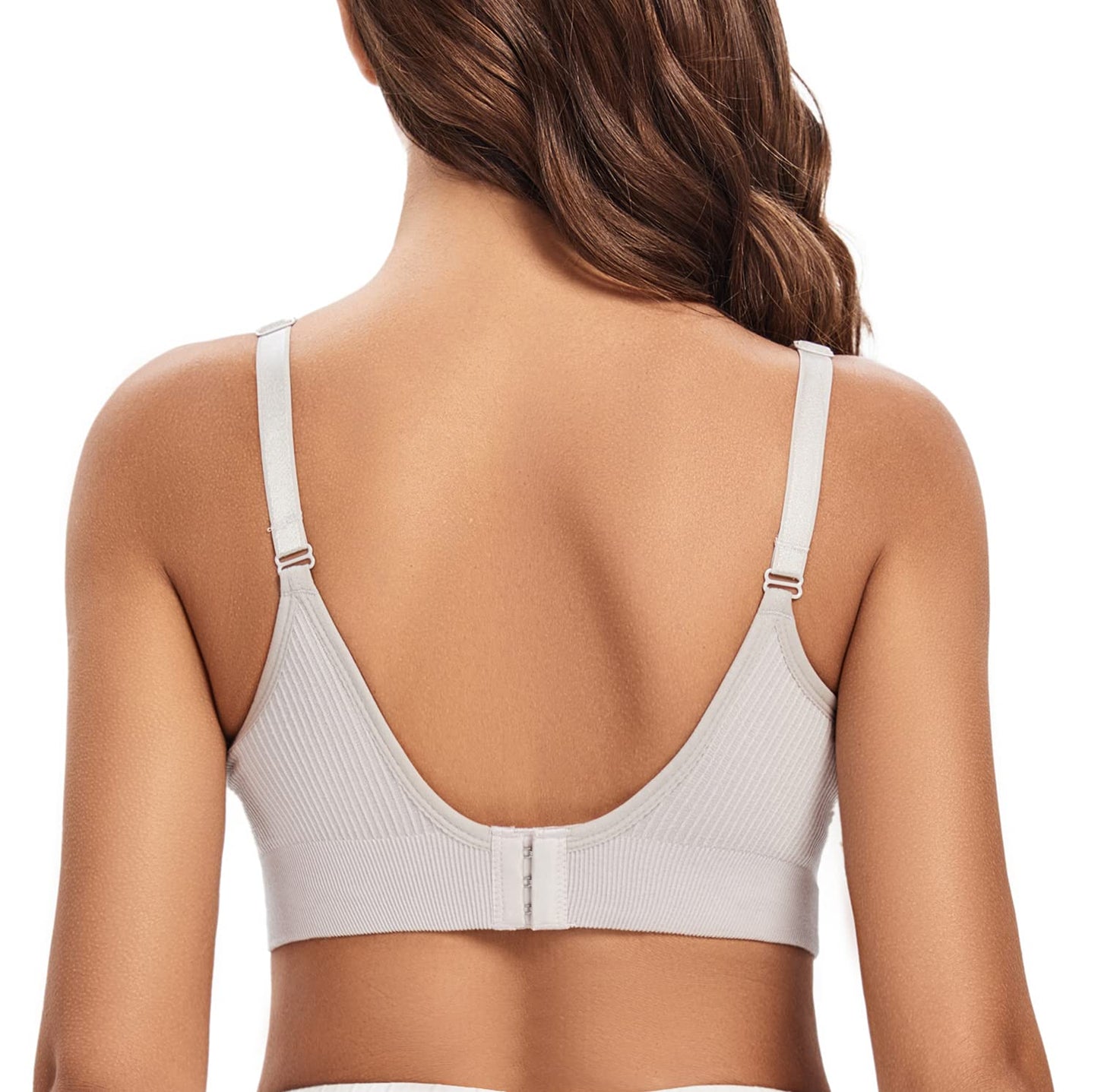 Sujetadores de Lactancia Suekaphin Rib-a XXL sin Costuras Acolchados Cobertura Completa para Mujer