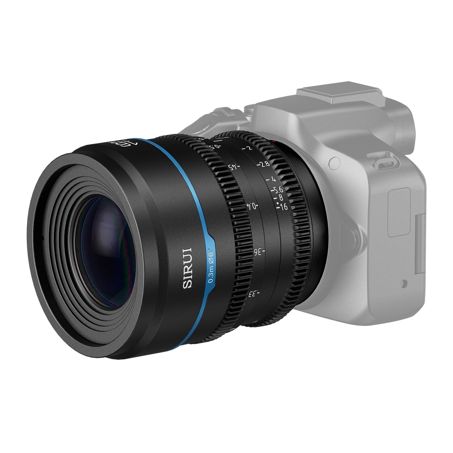 Lente Cine SIRUI 24 mm T1.2 Negro de Enfoque Manual para Montaje RF