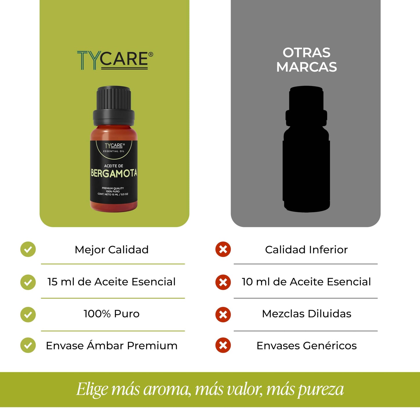 Aceite Esencial TY CARE Bergamota 100% Puro y Natural