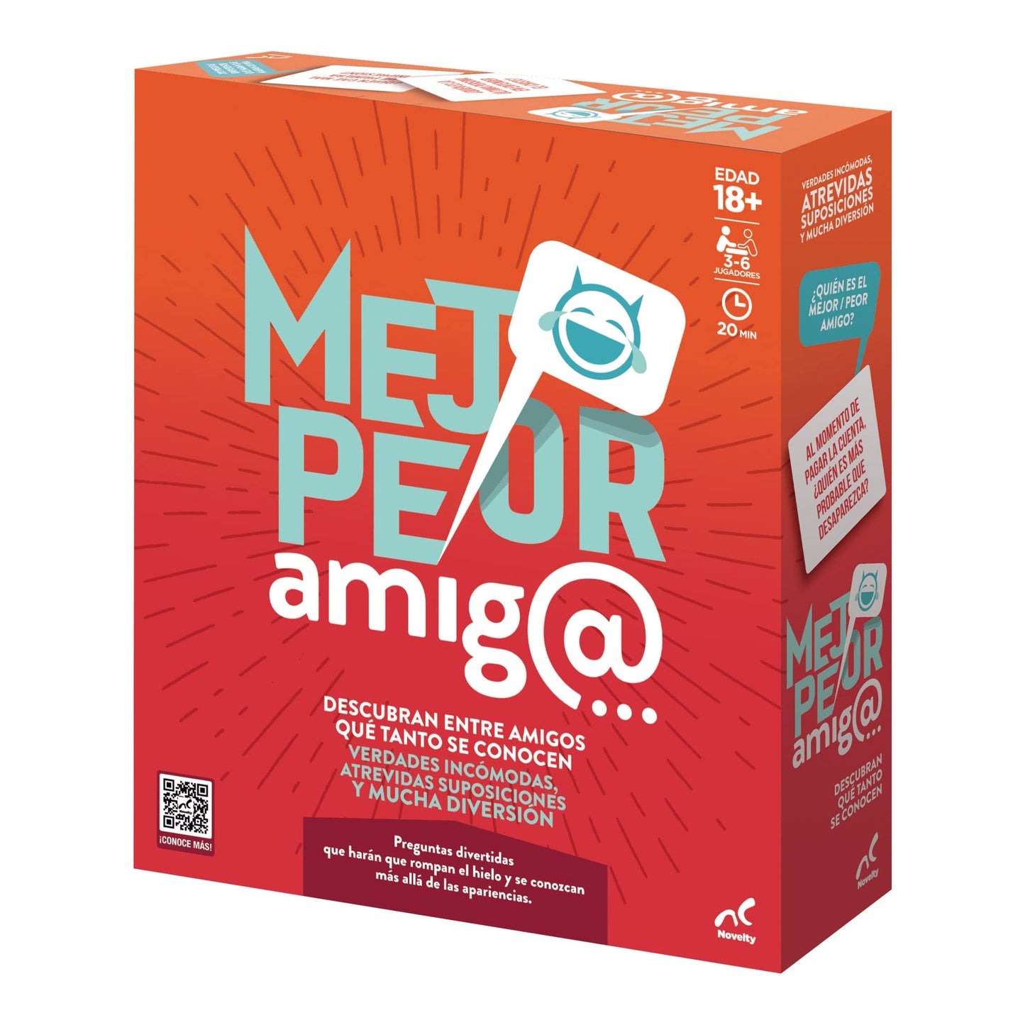 Juego de Mesa Novelty Corp Fiesta Tradicional Mejor - Peor Amigo