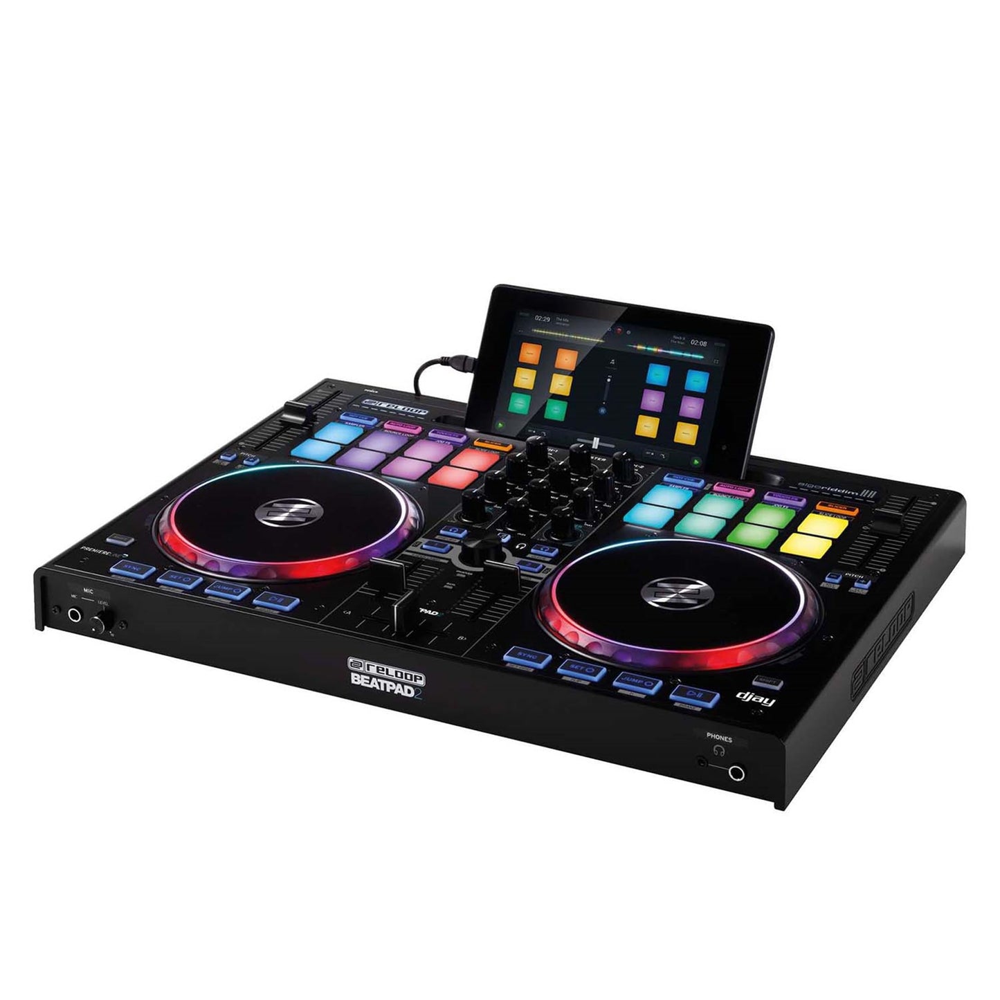 Controlador DJ Reloop Beatpad-2 Negro para iPad, Android y Mac