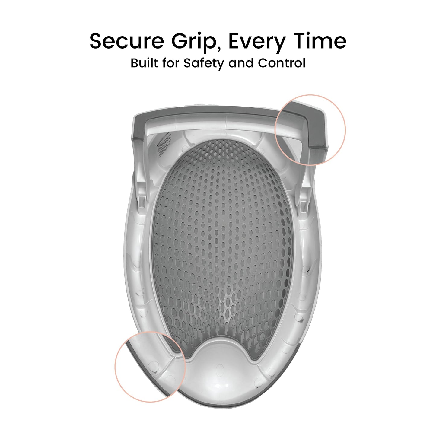 Lulyboo - Soporte plegable para tina de bebé para bebés menores de 6 meses, ergonómico, antideslizante, portátil, con cojín suave y drenaje integrado, ayuda de baño para bebé segura y ahorra espacio
