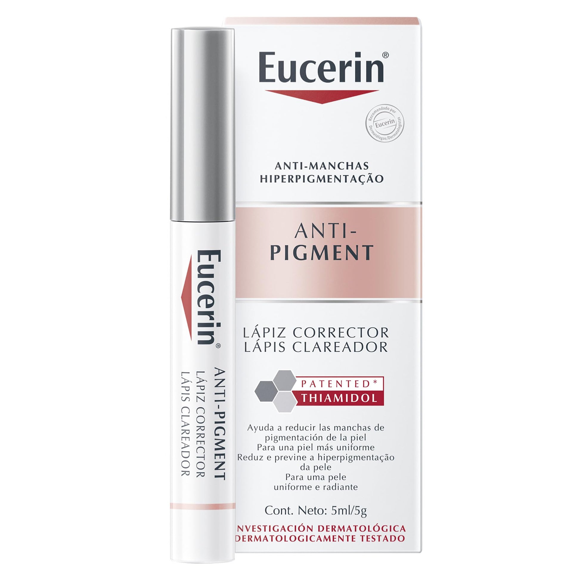 Eucerin Serum facial anti manchas Anti Pigment,30ml + Lápiz corrector anti manchas Anti Pigment Spot Corrector, 5ml + Crema facial hidratante noche anti manchas Anti Pigment, 50ml