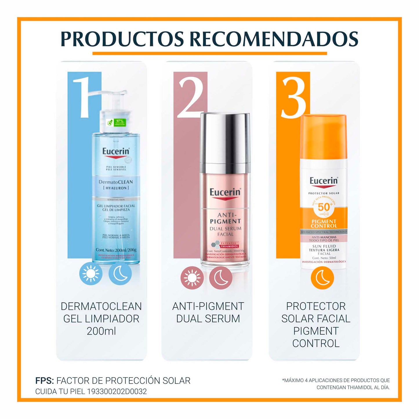 Eucerin Protector solar facial anti manchas FPS 50+ Anti Pigment Sun, 50ml
