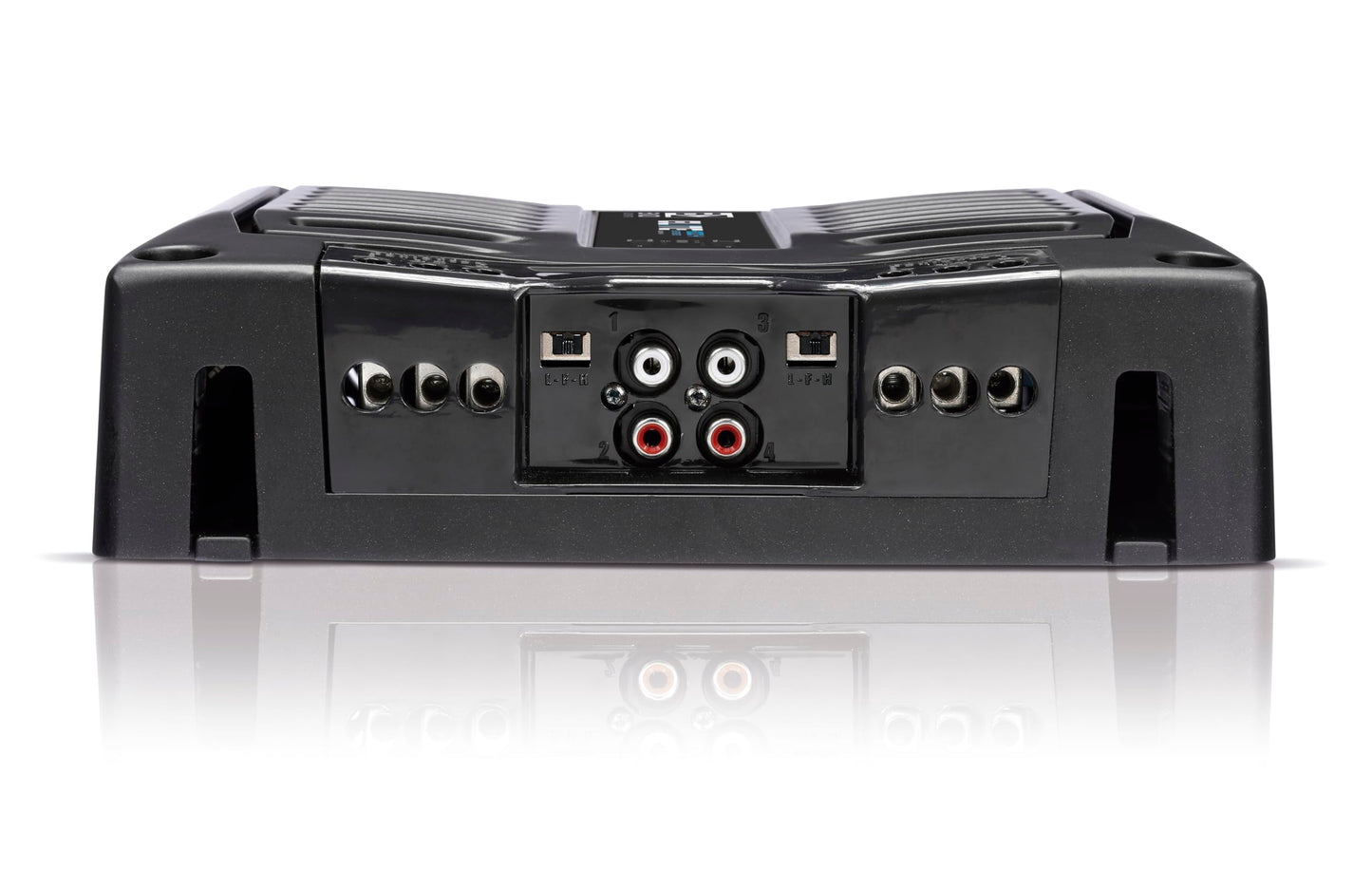 BANDA Audioparts ELITE4000.42OHMS 4 canales 1000 vatios máximo @ 2 ohmios amplificador de audio para coche con filtro de paso alto y filtro de paso bajo, negro - 4000.42OHM