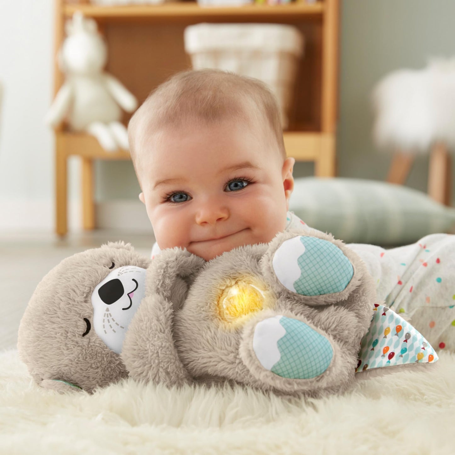 Juguete para Bebés Mattel Fisher-Price Nutria Simula Respiración y Música