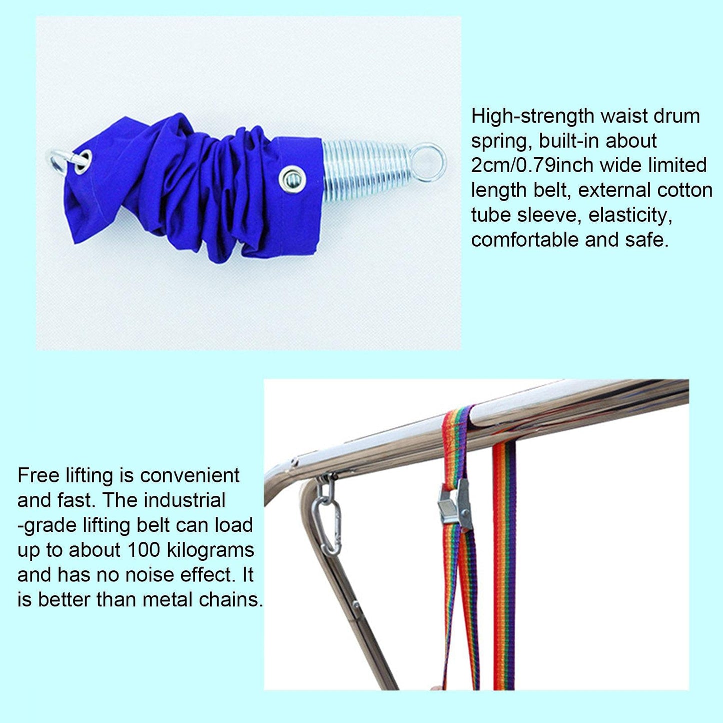 Columpio Xialuo Rojo para Bebé para Puerta y Ejercicio Activo